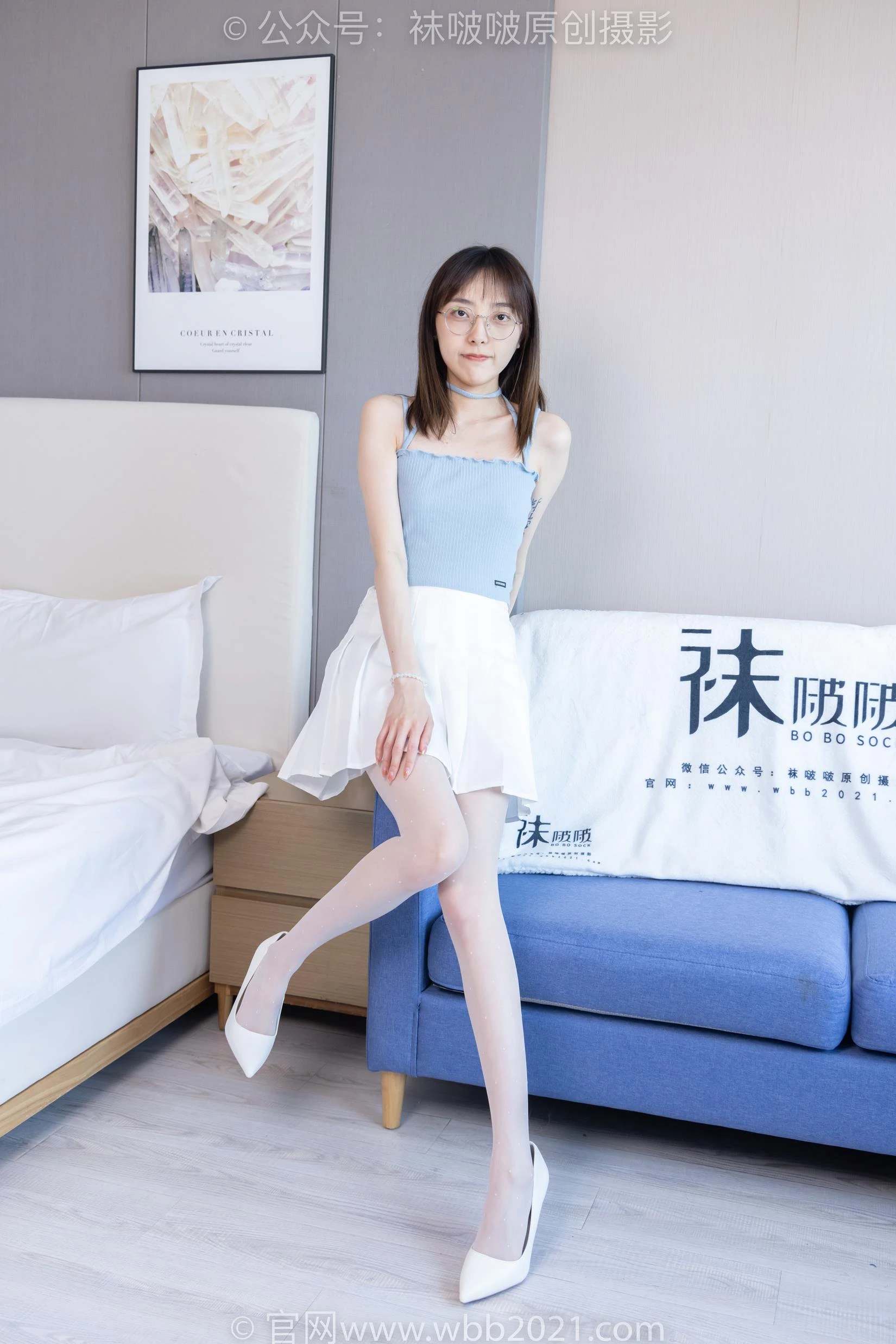 [BoBoSocks袜啵啵]NO.403 稚予-高跟鞋、板鞋、波点黑丝、波点白丝[145P/1V/5.65GB]
