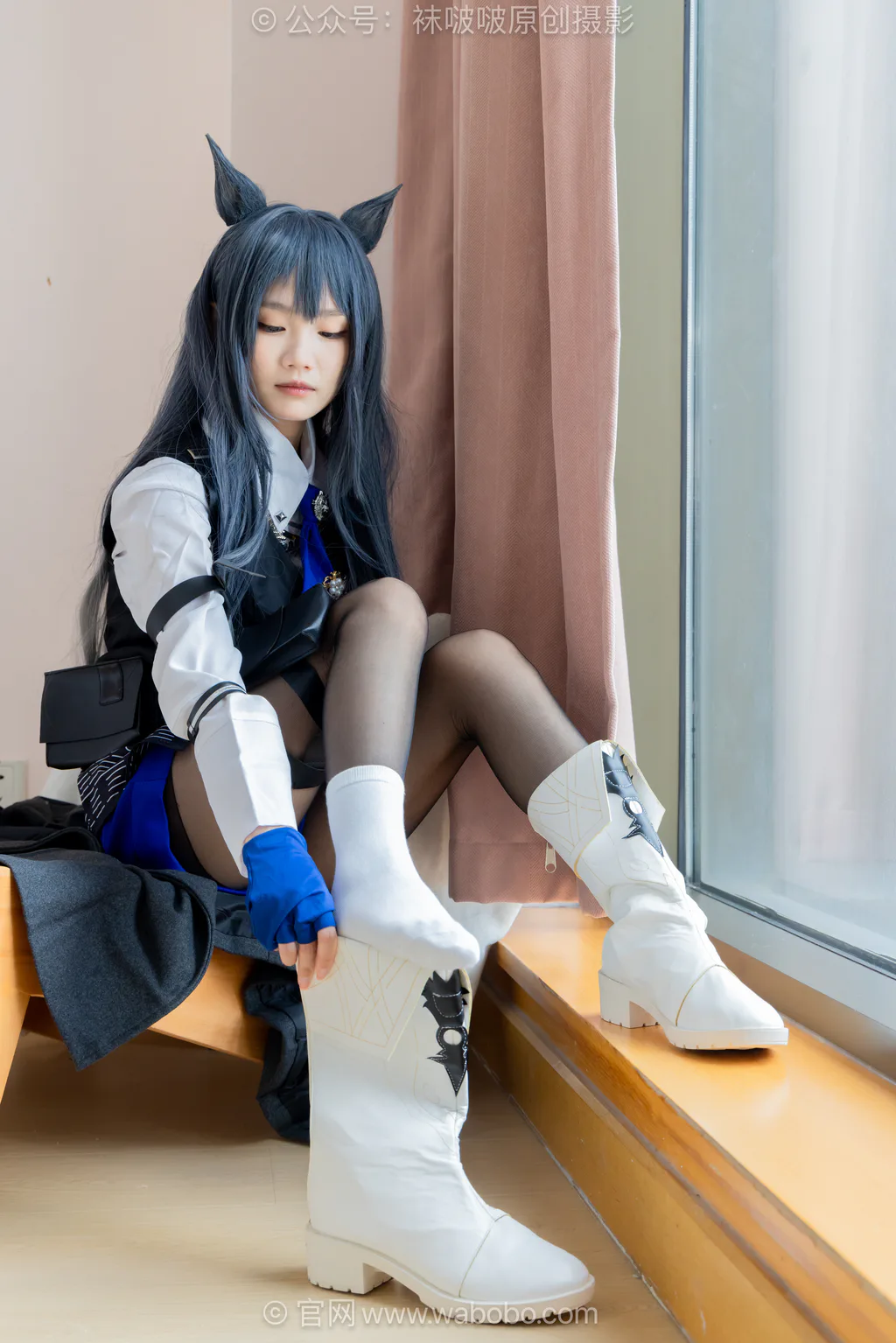 [BoBoSocks袜啵啵]NO.675 甜甜圈-靴子、纯白棉袜、薄黑丝[152P/1V/6.37GB]