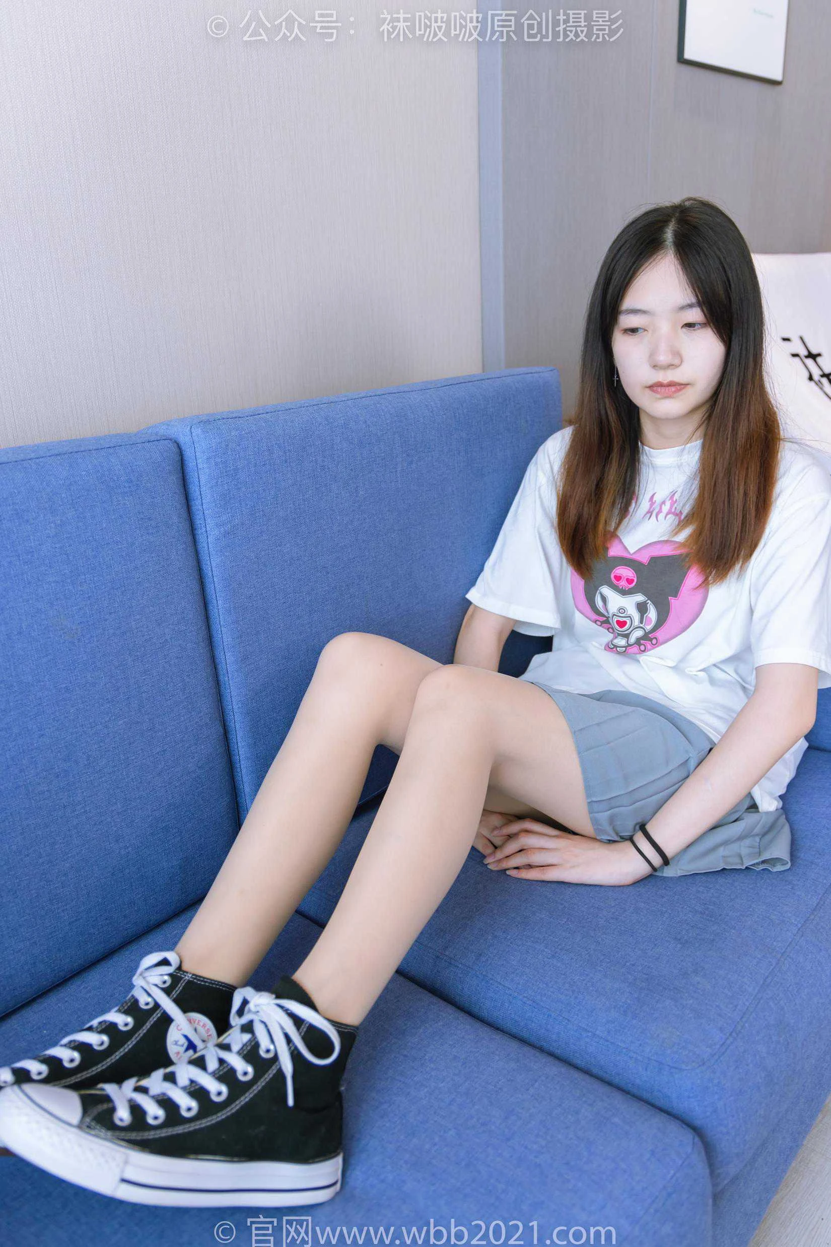 [BoBoSocks袜啵啵]NO.405 小甜豆-匡威板鞋、肉丝[140P/1V/5.50GB]