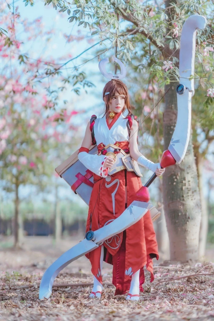 网红Coser@桜桃喵 – 王者荣耀 射手伽罗COS [32P/655MB]