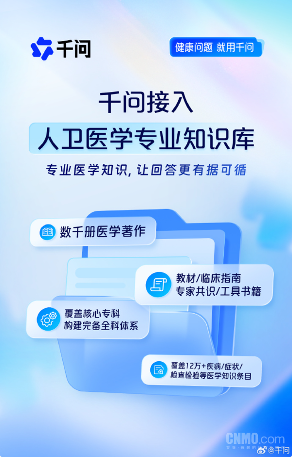 千问健康知识库升级 接入人卫医学与食物成分数据库