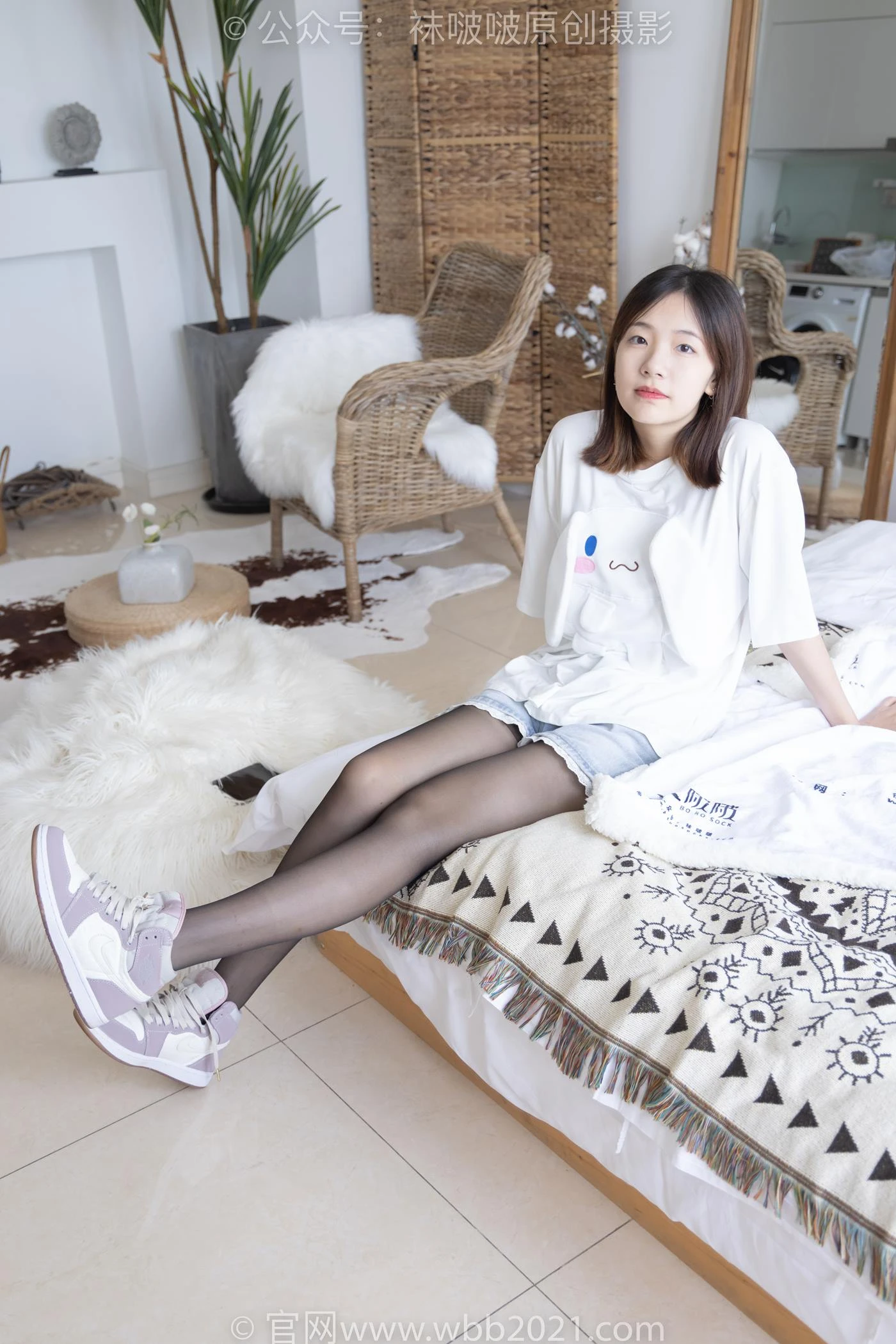 [BoBoSocks袜啵啵]NO.233 小甜豆-板鞋、黑丝[142P/1V/6.00GB]