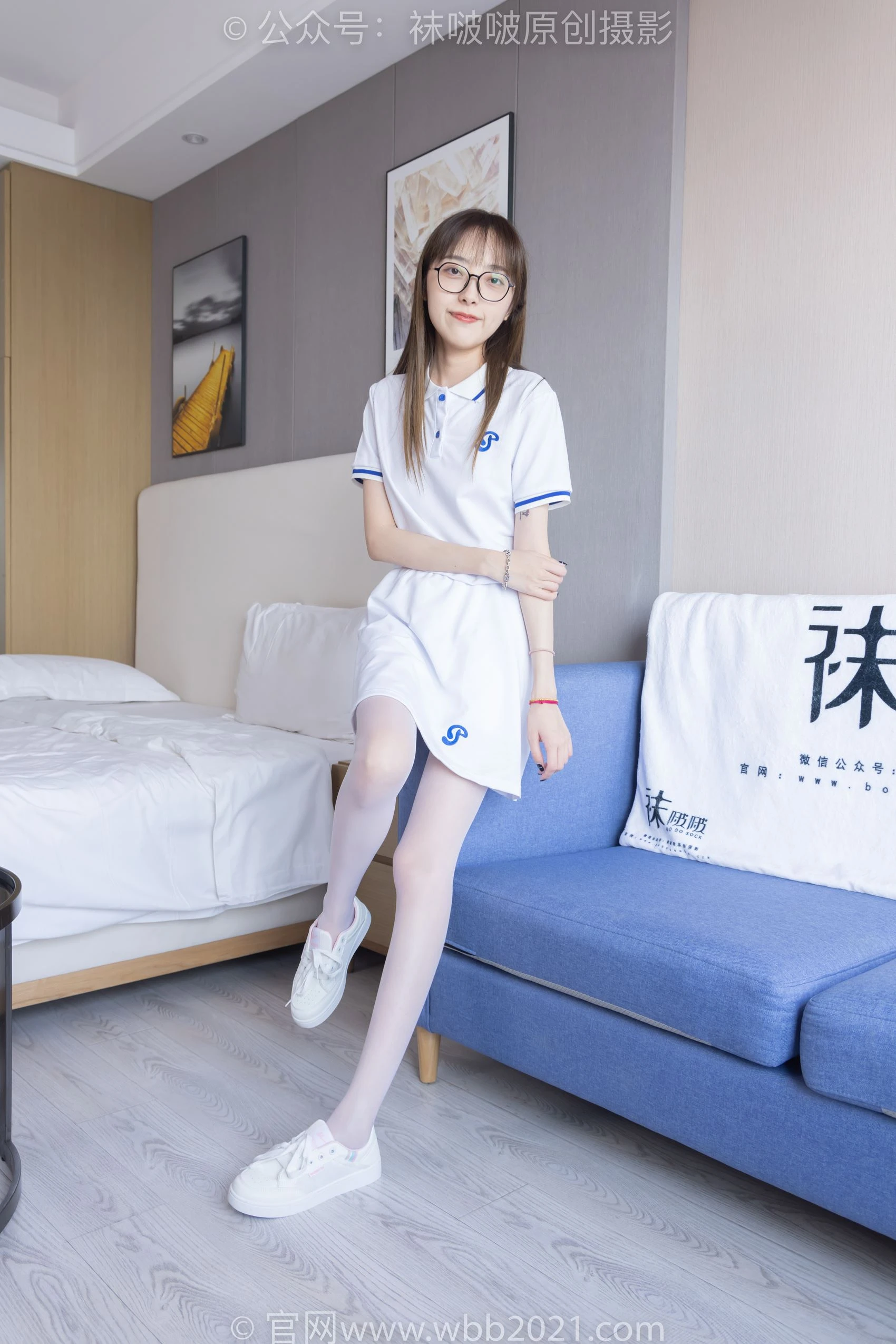 [BoBoSocks袜啵啵]NO.344 稚予-板鞋、平底鞋、白丝[150P/1V/6.42GB]