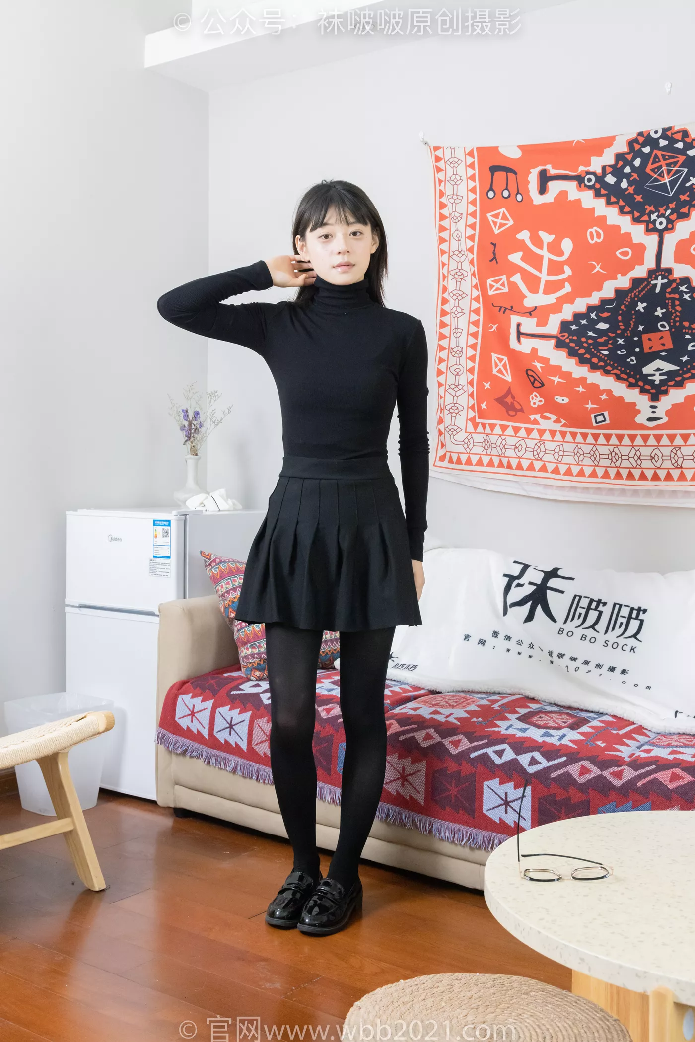 [BoBoSocks袜啵啵]NO.466 糯米-皮鞋、厚黑丝[140P/1V/7.09GB]