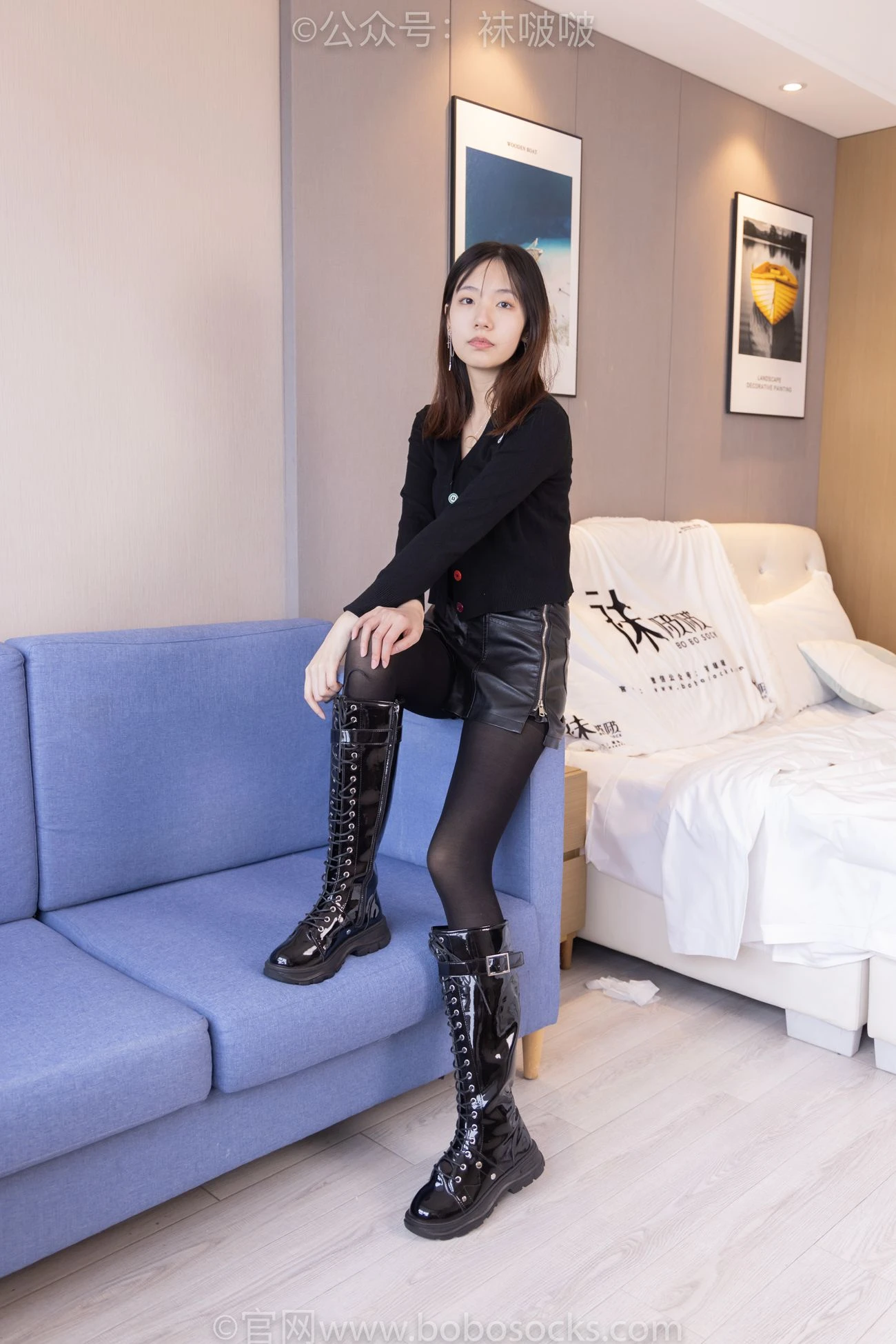 [BoBoSocks袜啵啵]NO.072 小甜豆-两双长靴、厚黑丝、厚肉丝 [144P/1V/6.59GB]