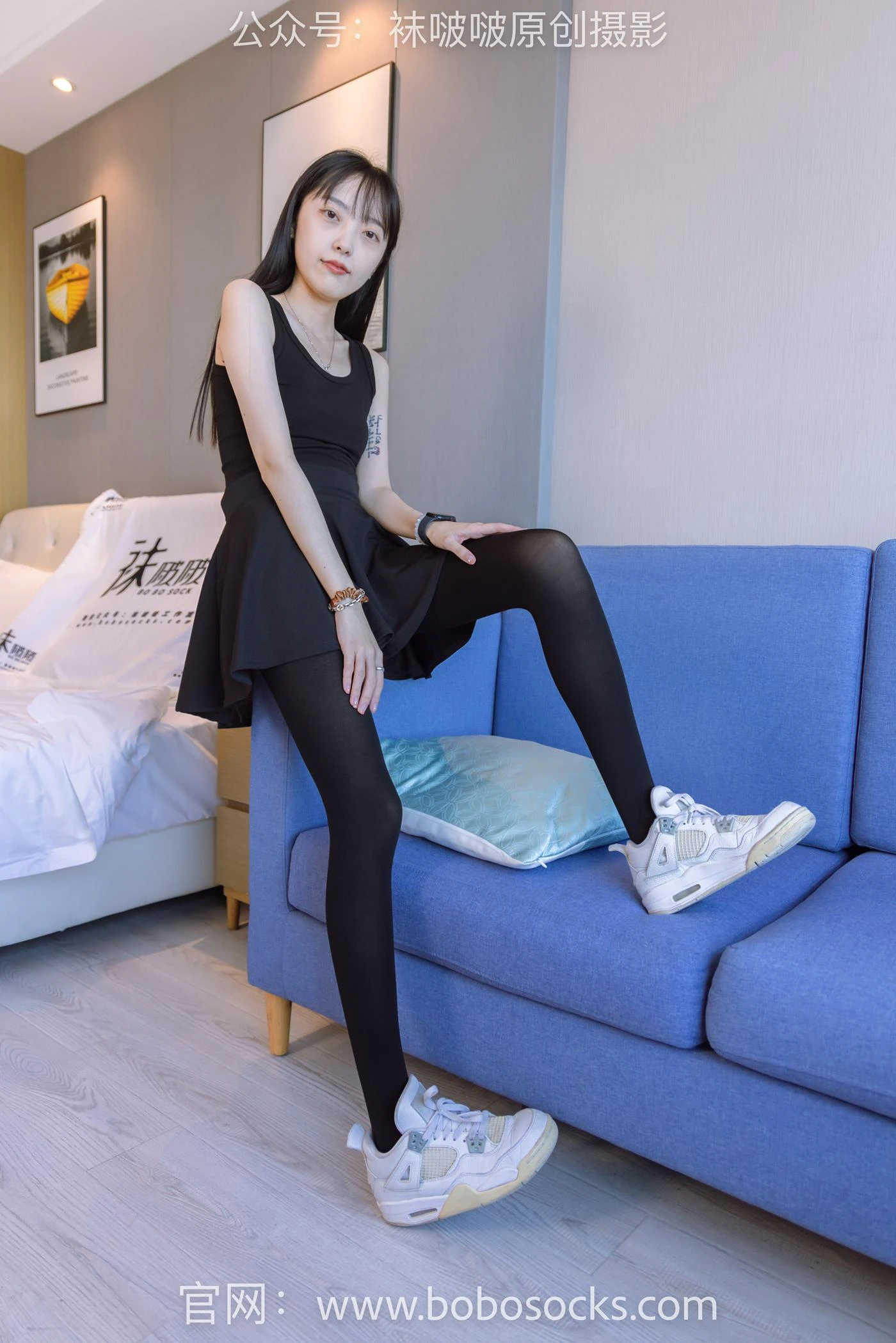 [BoBoSocks袜啵啵]NO.130 稚予-两双穿脏篮球鞋、厚黑丝[145P/1V/5.91GB]