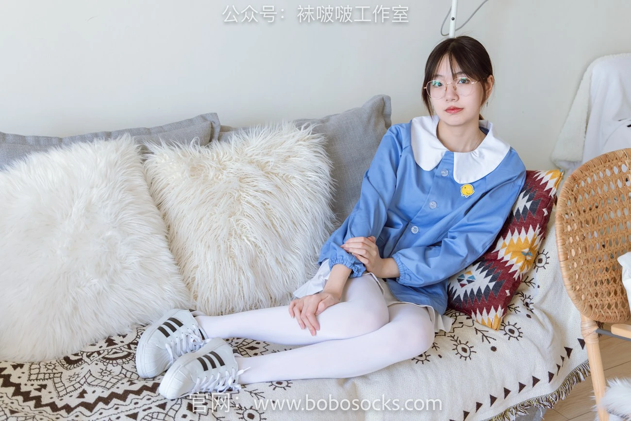 [BoBoSocks袜啵啵]NO.093 小甜豆-贝壳头、厚白丝[132P/1V/5.96GB]