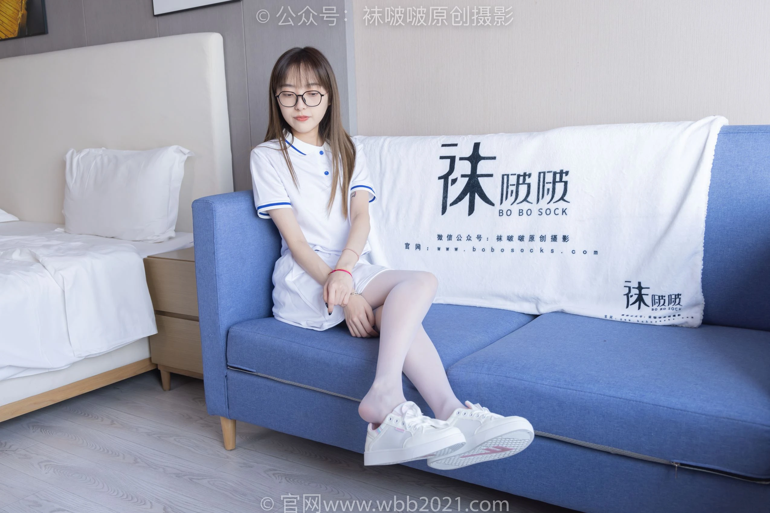 [BoBoSocks袜啵啵]NO.344 稚予-板鞋、平底鞋、白丝[150P/1V/6.42GB]