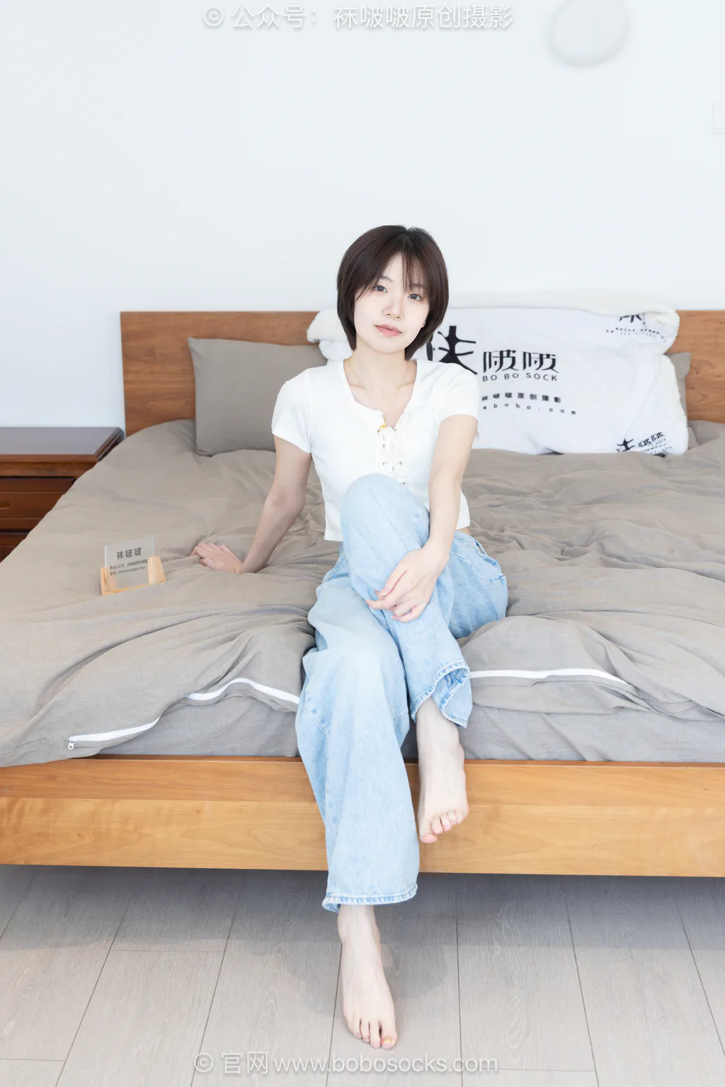 [BoBoSocks袜啵啵]NO.708 小甜豆-板鞋、纯白棉袜、裸足[170P/1V/6.27GB]