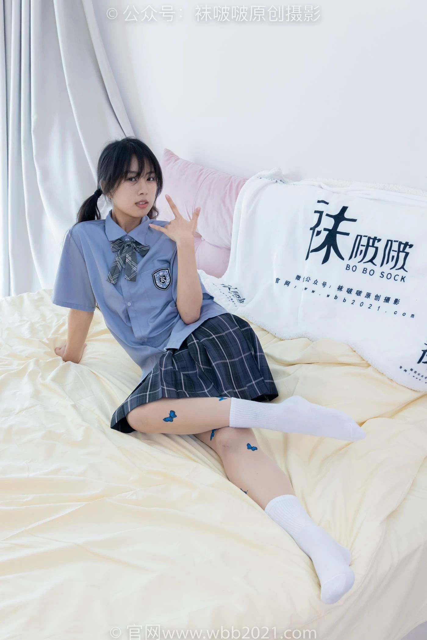 [BoBoSocks袜啵啵]NO.508 奶油 皮鞋、白棉袜、蝴蝶薄肉丝、jk至服[160P/1V/6.17GB]
