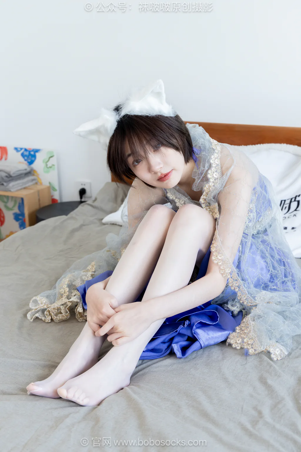 [BoBoSocks袜啵啵]NO.722 小甜豆-高跟鞋、油亮薄白丝、裸足[167P/1V/6.67GB]