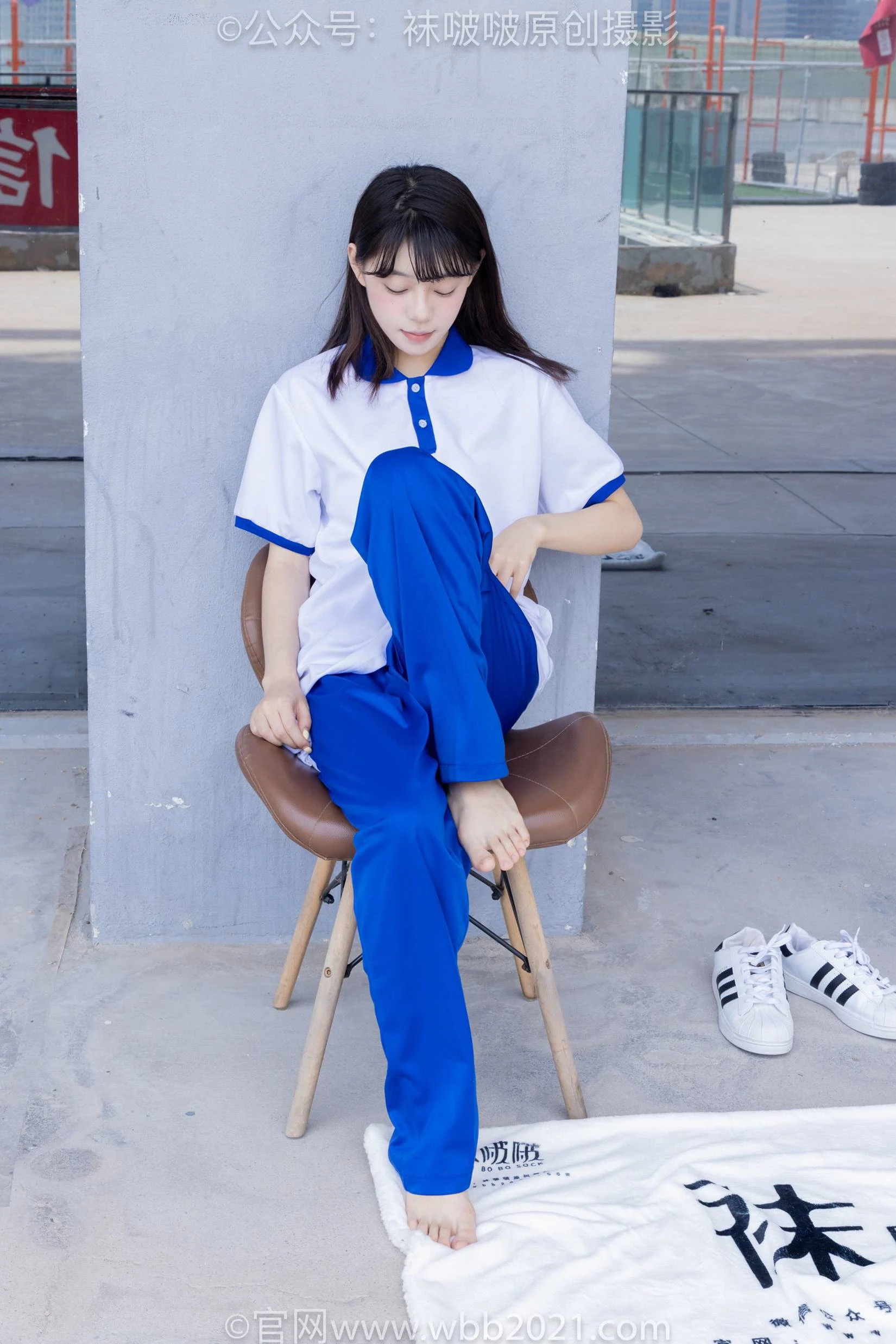 [BoBoSocks袜啵啵]NO.393 糯米-板鞋、白棉袜、裸足、校服[150P/1V/7.01GB]