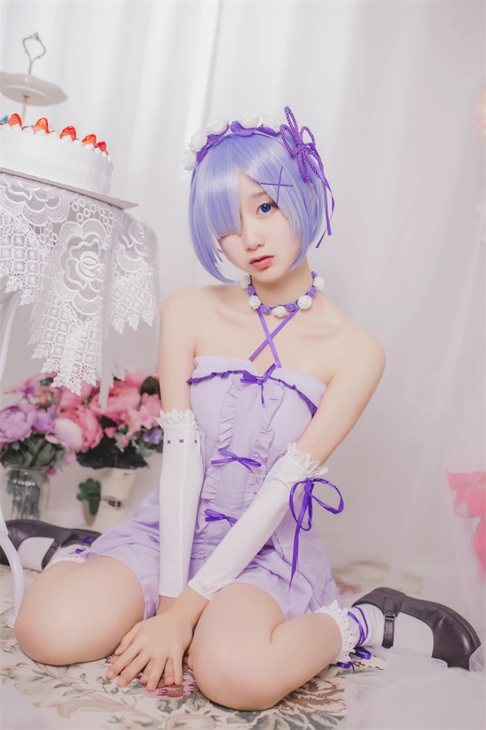 网红Coser@木绵绵OwO – 雷姆生日 [24P/152MB]