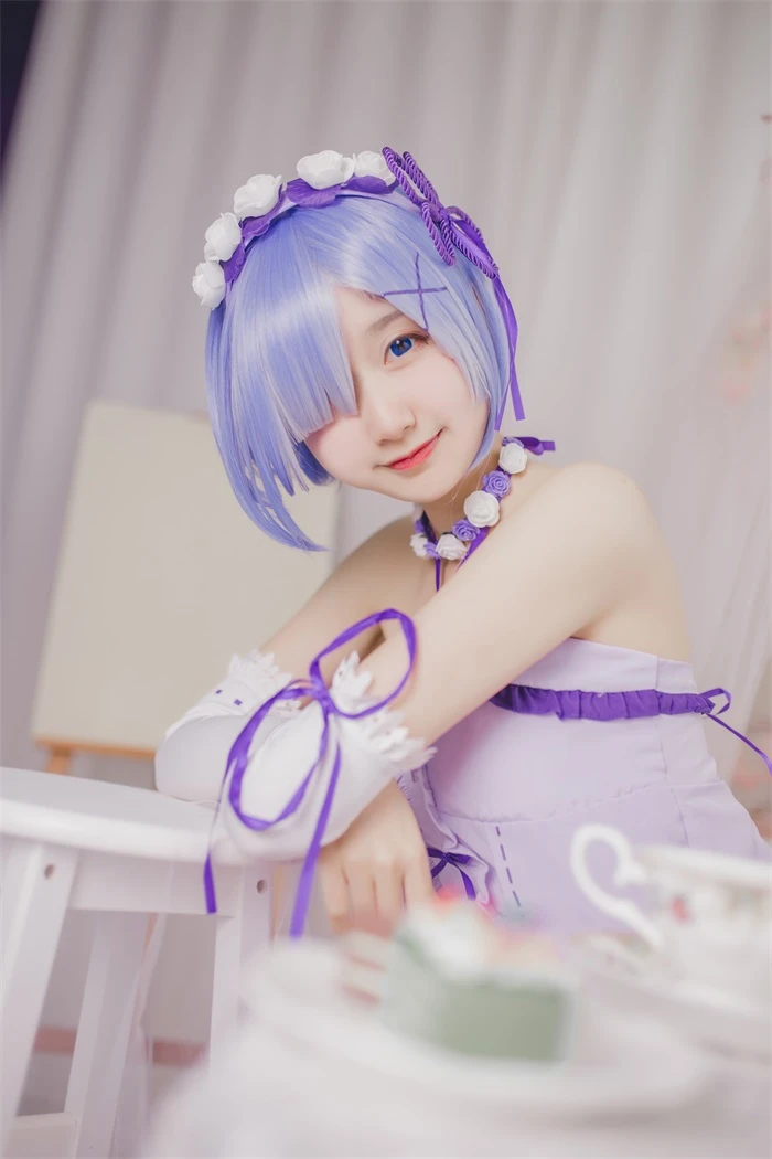 网红Coser@木绵绵OwO – 雷姆生日 [24P/152MB]