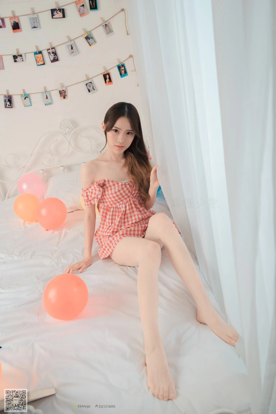 [SSA丝社]超清写真 NO.014 琪琪 闪光格子裙丝袜的另一种演绎 [99P/898MB]