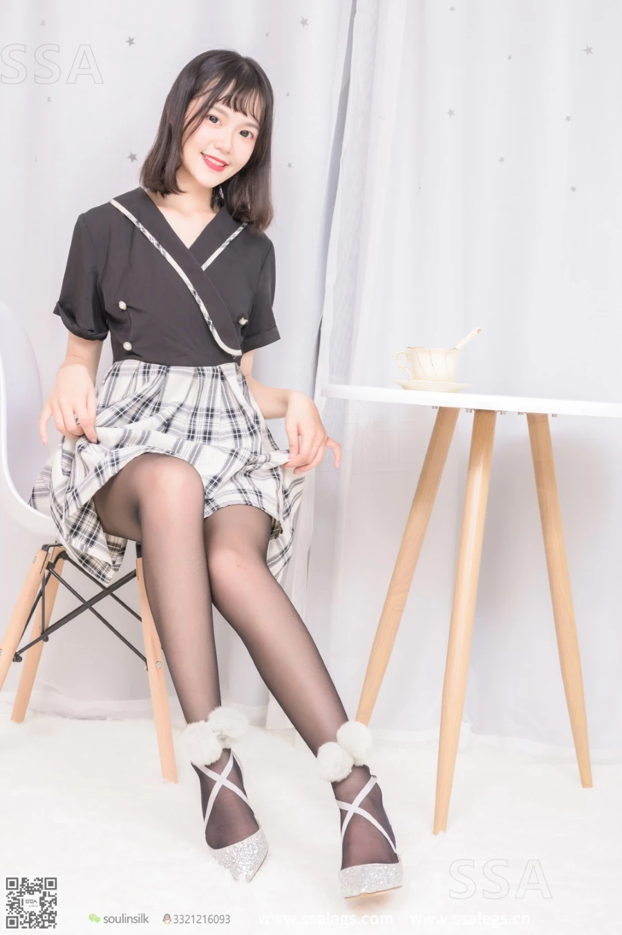 [SSA丝社]超清写真 NO.261 阳阳阳光少女的银色高跟鞋(上) [122P/1.41GB]