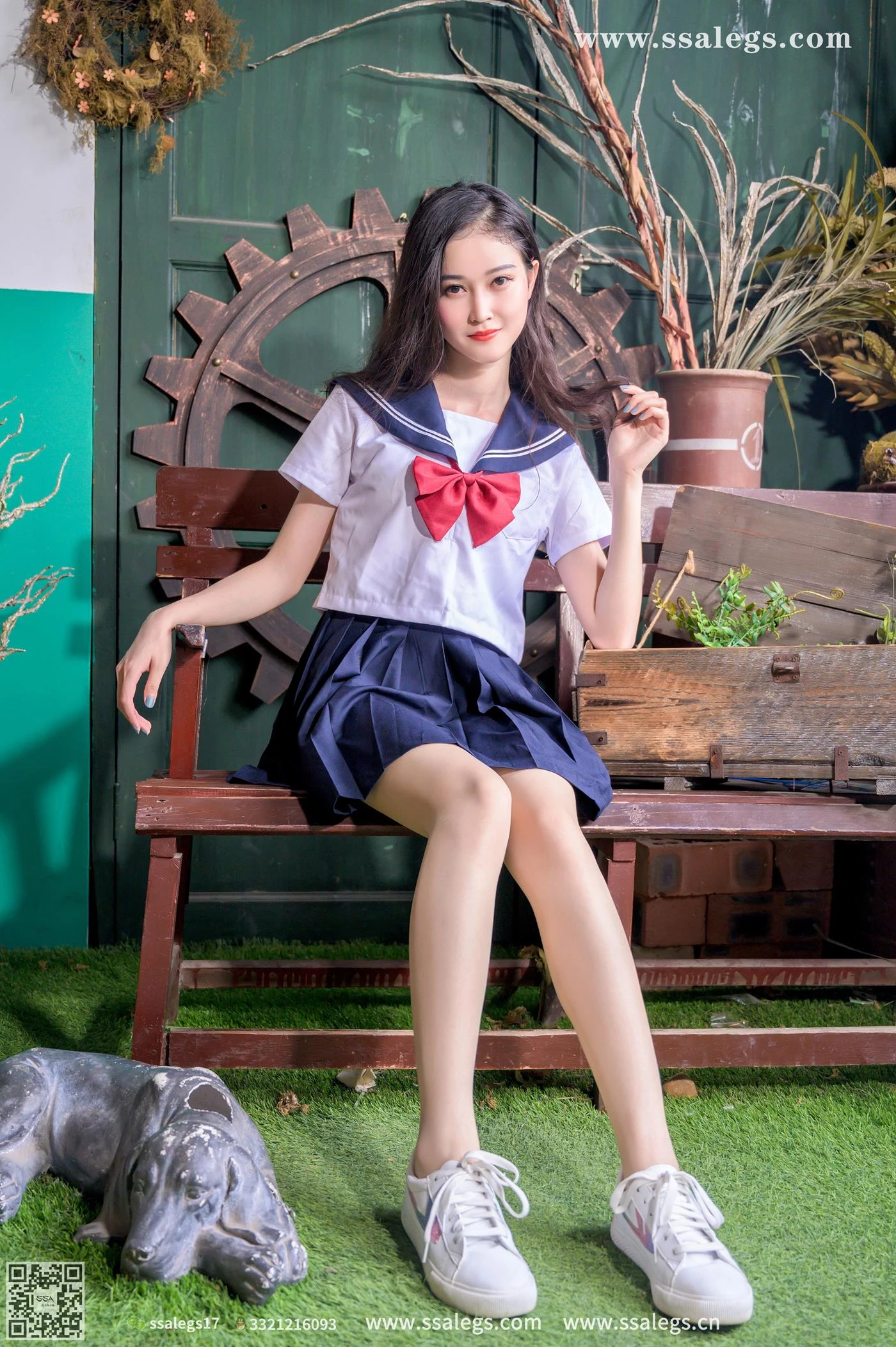 [SSA丝社]超清写真 NO.421 漫漫白色jk制服肉丝写真(上)[135P/1.94GB]