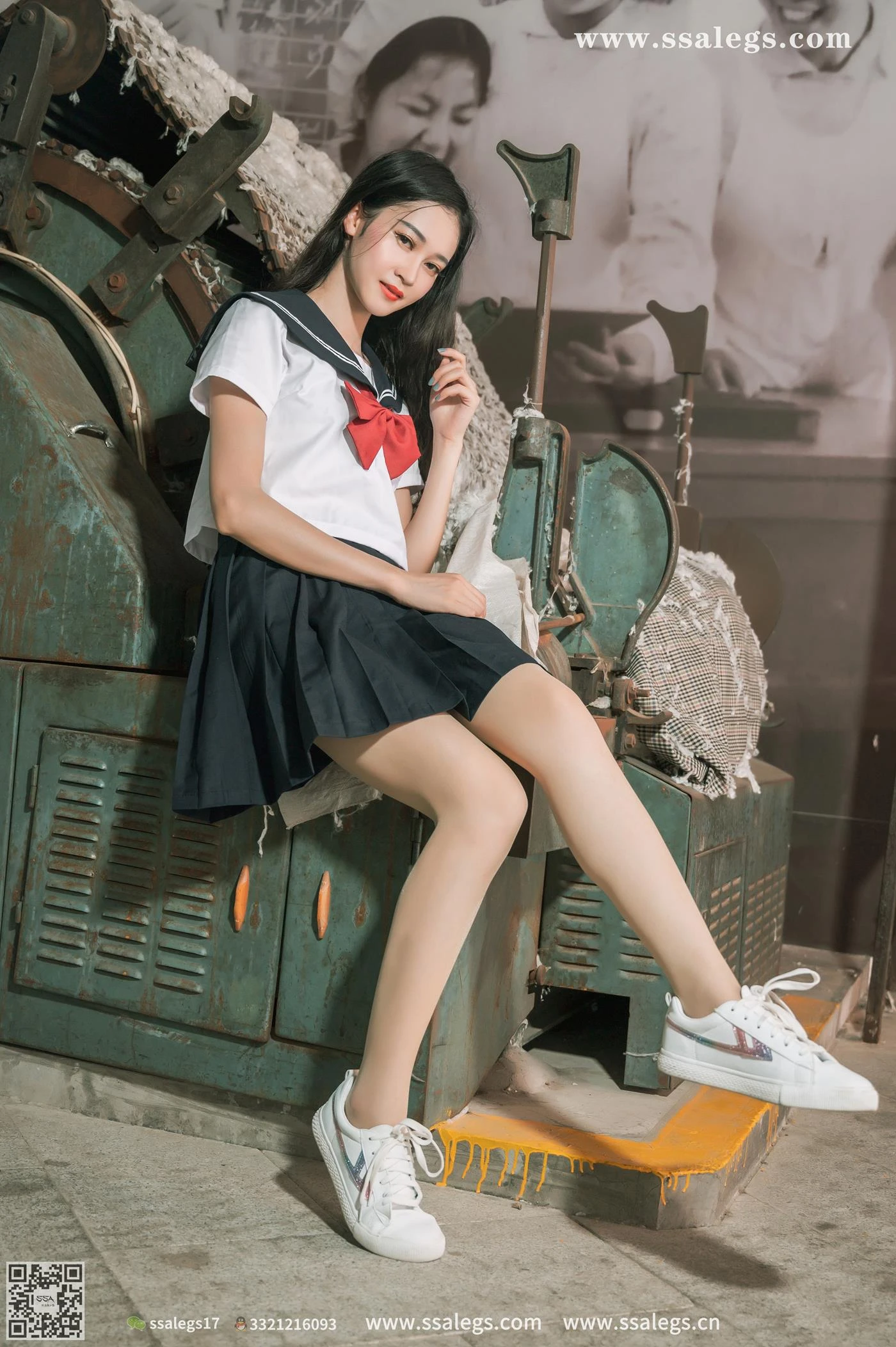 [SSA丝社]超清写真 NO.422 漫漫白色jk制服肉丝写真(下)[134P/1.87GB]