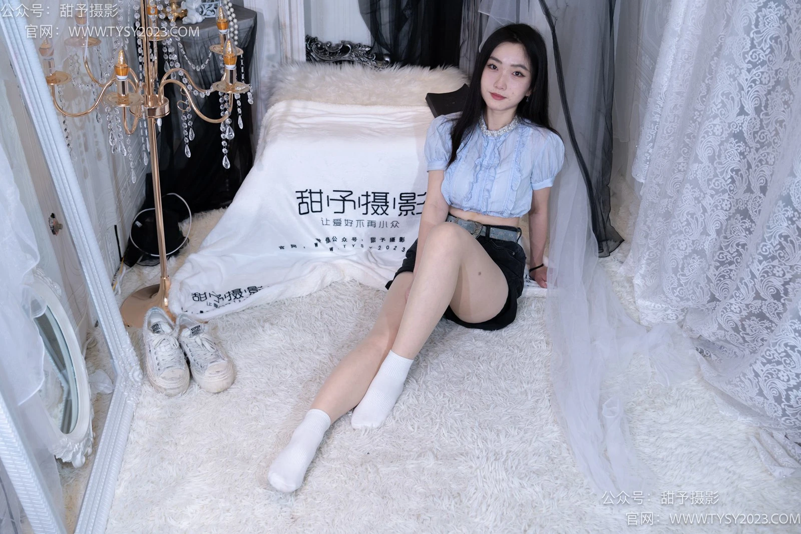 甜予摄影 NO.017 栗栗-板鞋、白棉袜、肉丝[130P/2V/9.91GB]
