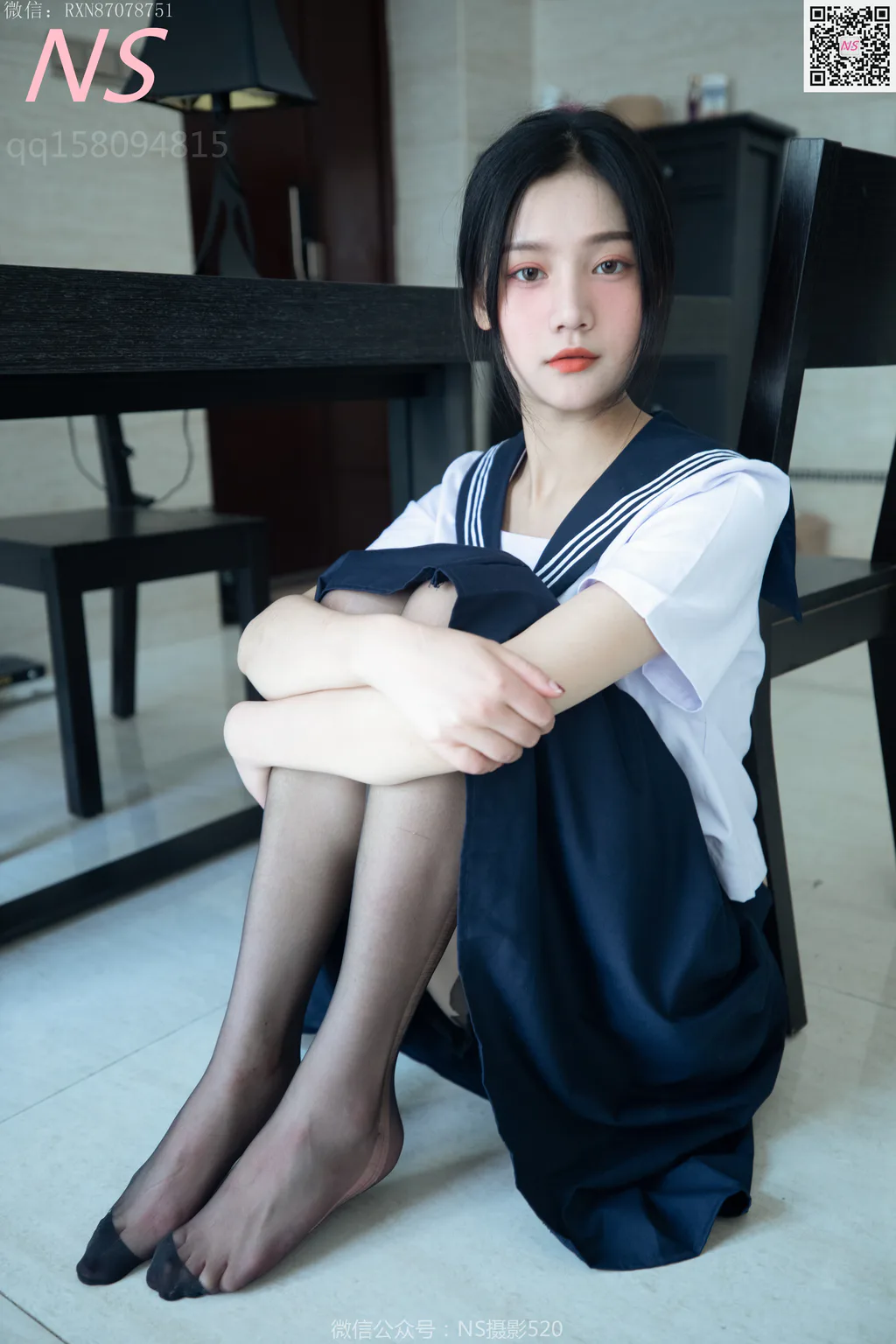 [纳丝摄影]0141 子涵 黑色丝袜的家居生活[59P/521MB]