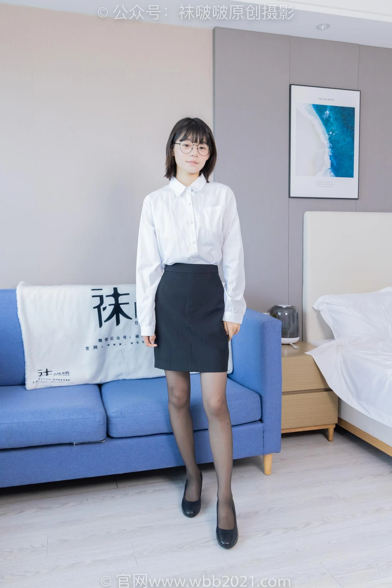 [BoBoSocks袜啵啵]NO.436 糯米-OL至服、两双平底鞋、薄黑丝、厚肉丝[150P/1V/6.51GB]