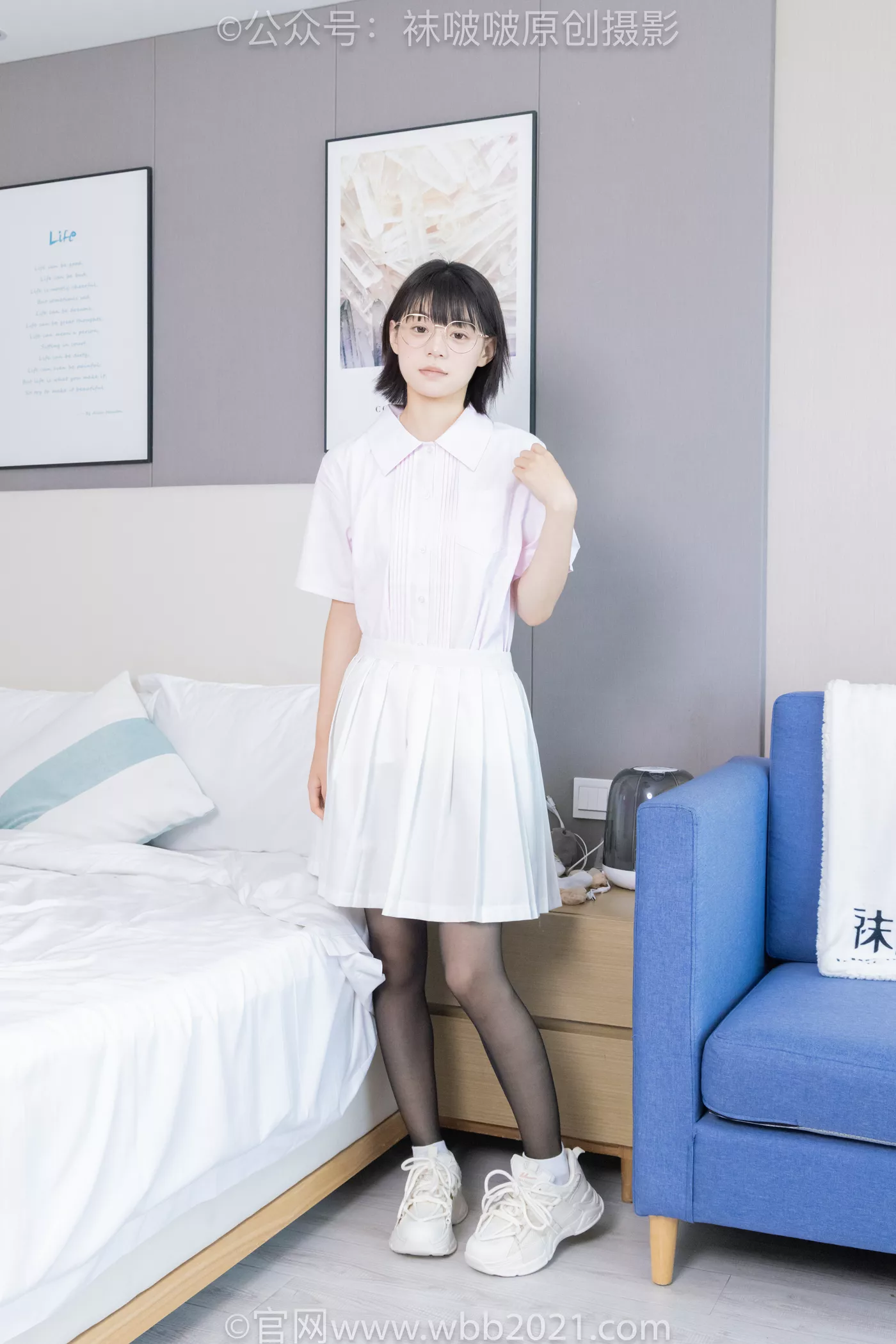 [BoBoSocks袜啵啵]NO.449 糯米 运动鞋、白棉袜、黑丝[148P/1V/7.58GB]