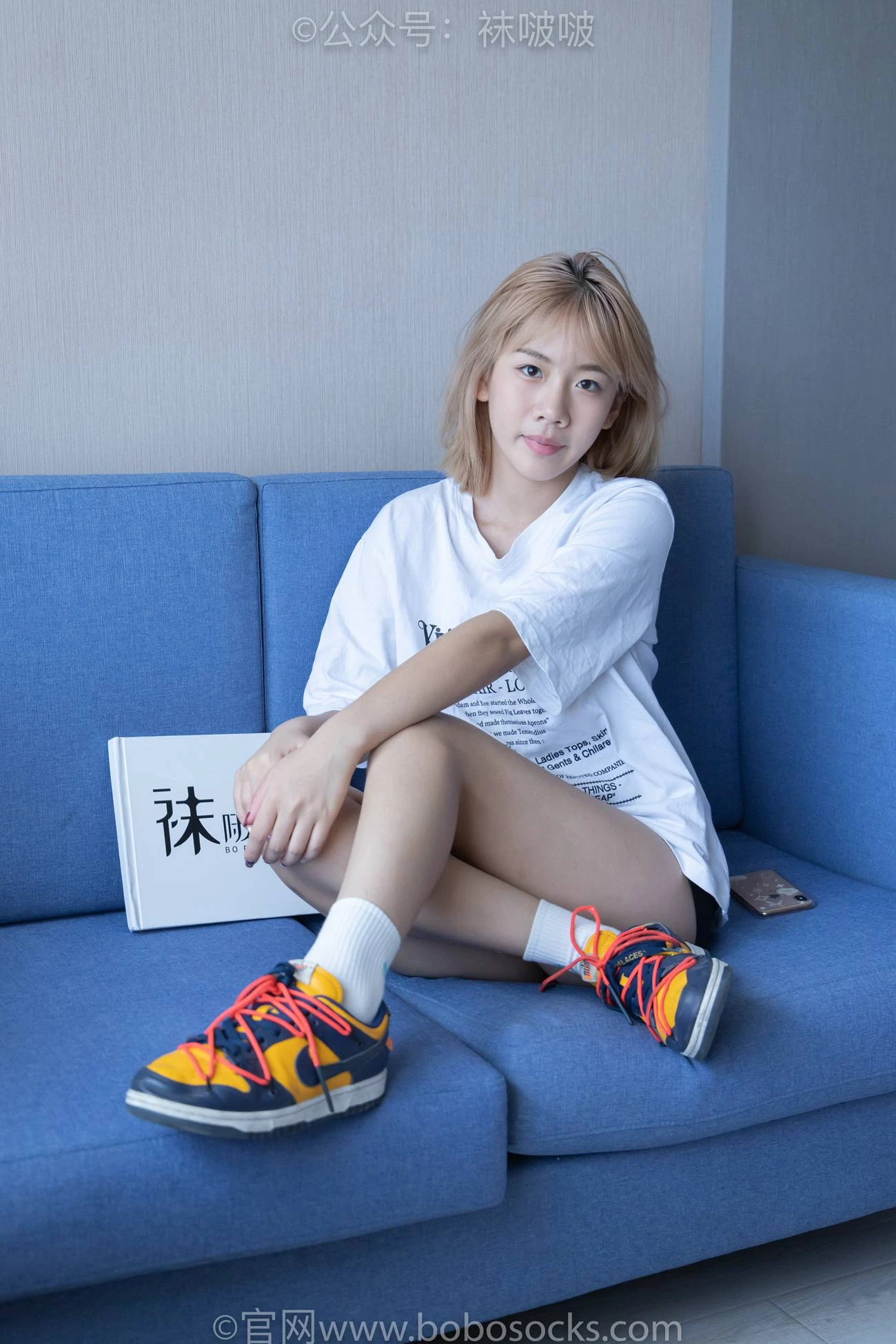 [BoBoSocks袜啵啵]NO.009 果冻-耐克板鞋、白棉袜、裸足 [130P/1V/5.85GB]