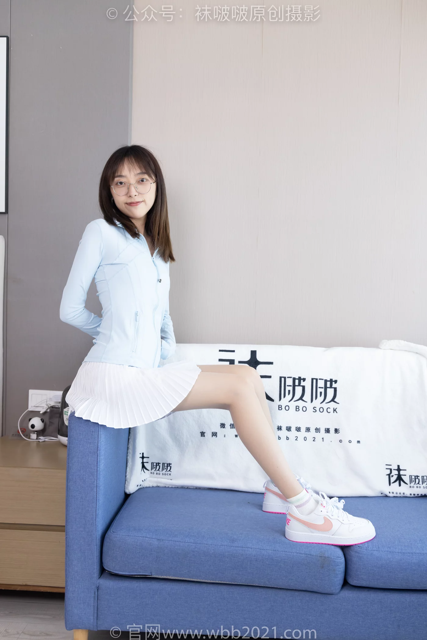 [BoBoSocks袜啵啵]NO.454 稚予-白棉袜、肉丝、板鞋[150P/1V/6.85GB]