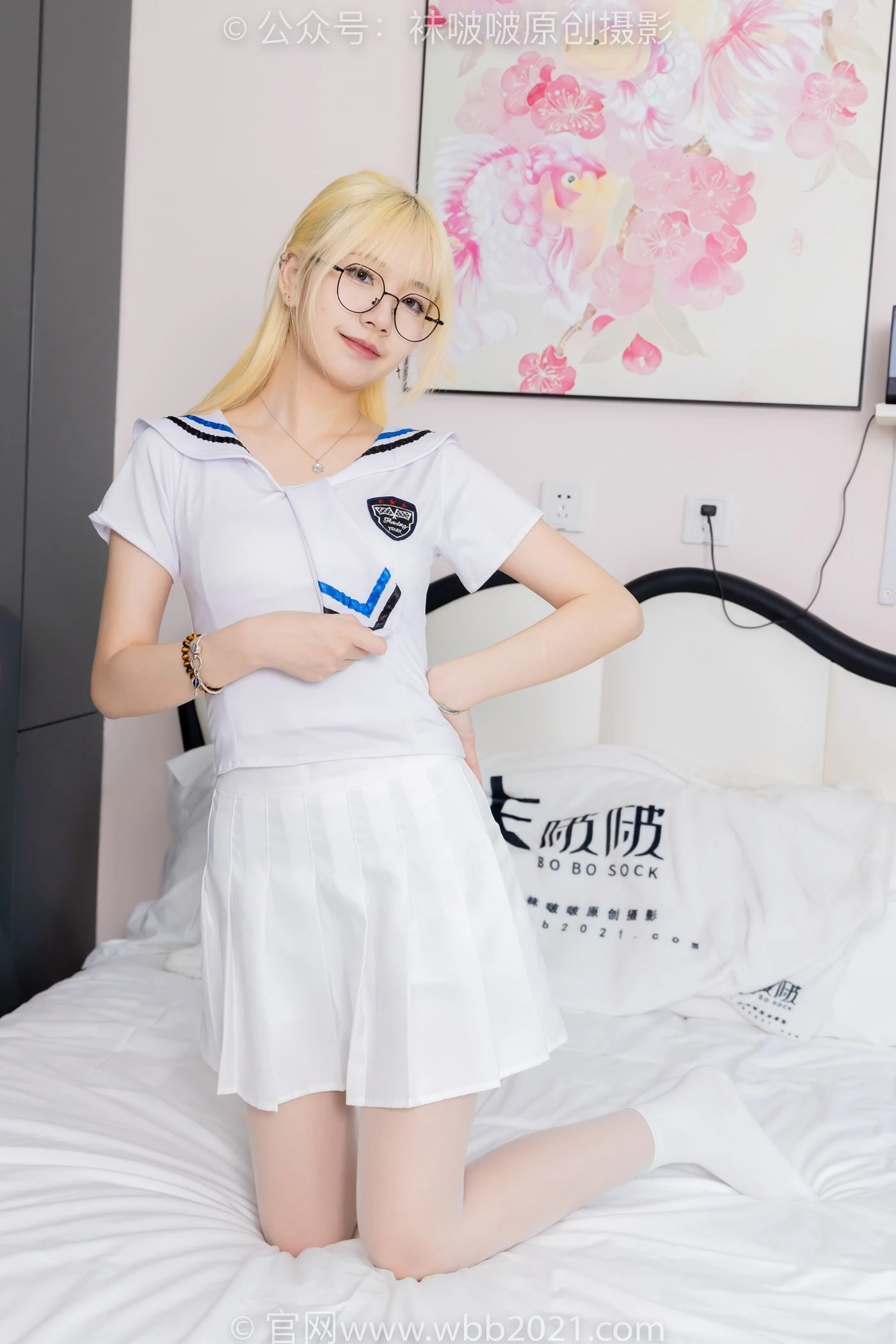 [BoBoSocks袜啵啵]NO.495 小甜豆 高跟长靴、白棉袜、薄白丝[150P/1V/5.92GB]