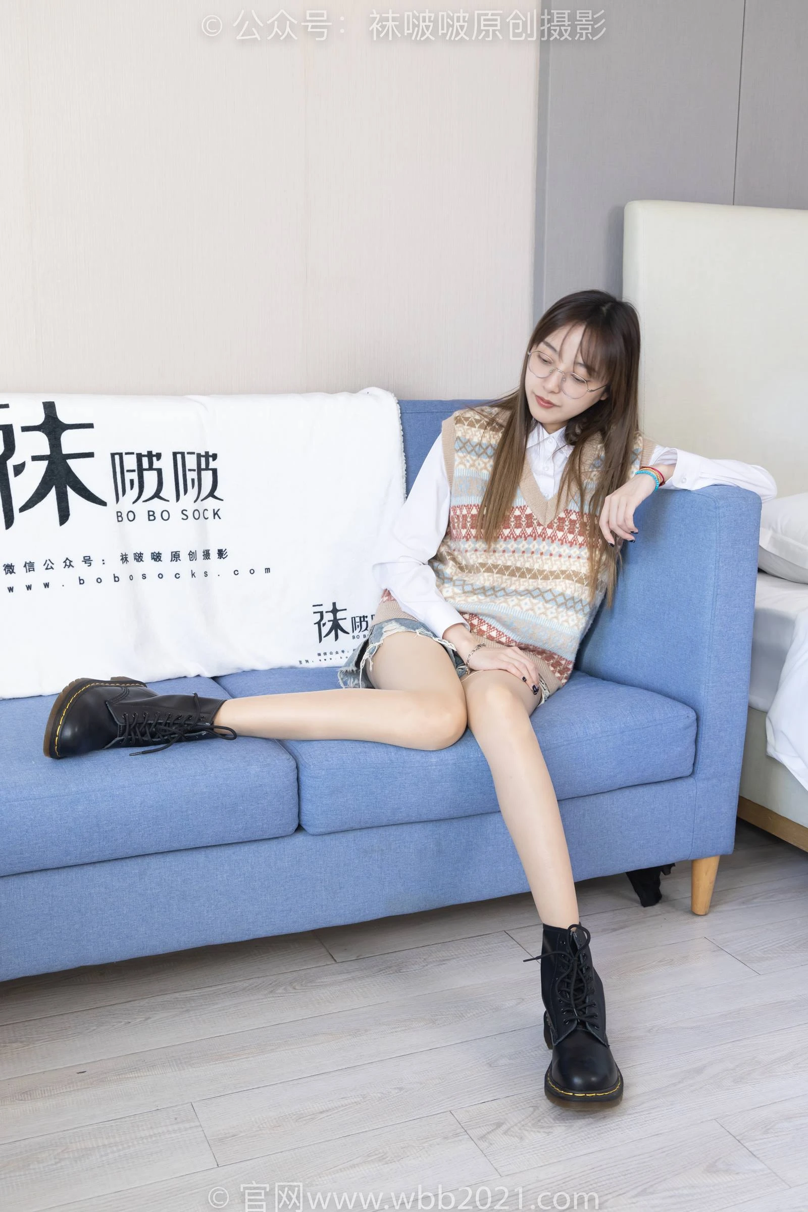 [BoBoSocks袜啵啵]NO.316 稚予-运动鞋、马丁靴、肉丝[160P/1V/6.36GB]