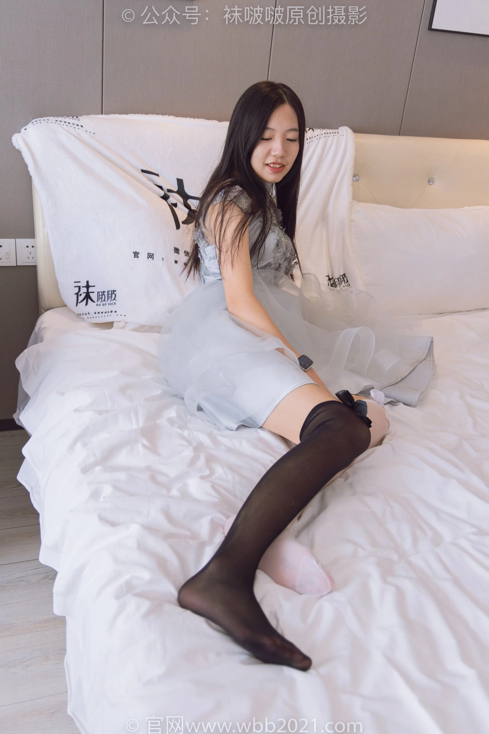 [BoBoSocks袜啵啵]NO.356 小甜豆-高跟鞋、黑白丝大腿袜[150P/1V/6.29GB]