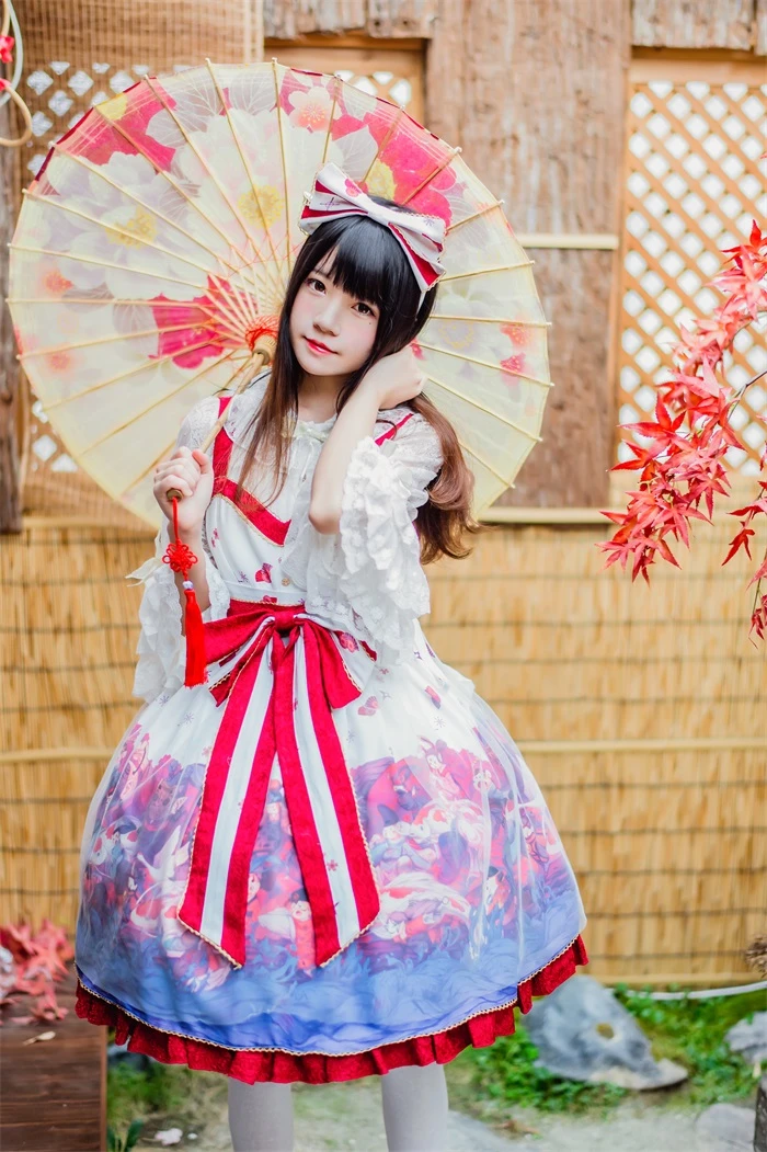 萝莉风COS 桜桃喵 – 和风lolita [22P/162MB]