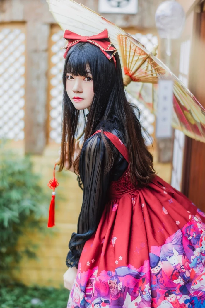 萝莉风COS 桜桃喵 – 和风lolita [22P/162MB]
