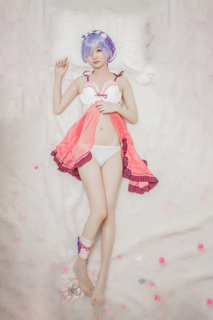 网红Coser@木绵绵OwO – 蕾姆睡衣 [24P/164MB]