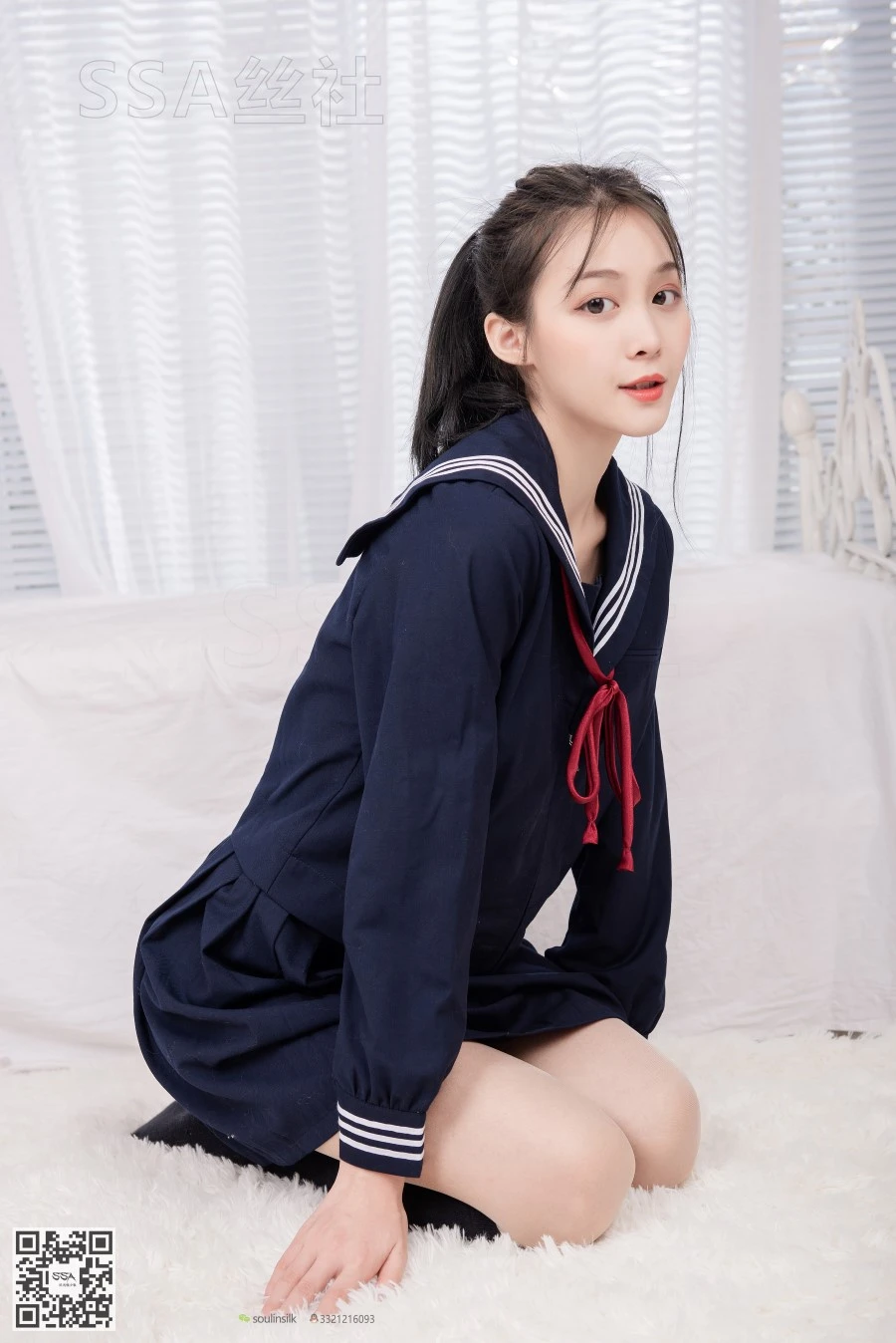 [SSA丝社]超清写真 NO.142 丽萍 JK制服的穿搭示范 [133P/1.61GB]