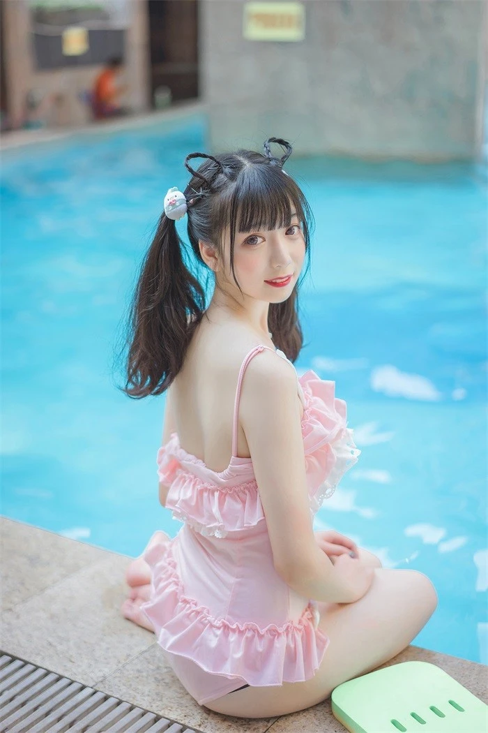风之领域精品写真@No.173 粉色兔子泳装少女 [41P/266MB]