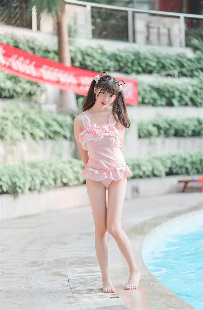 风之领域精品写真@No.173 粉色兔子泳装少女 [41P/266MB]