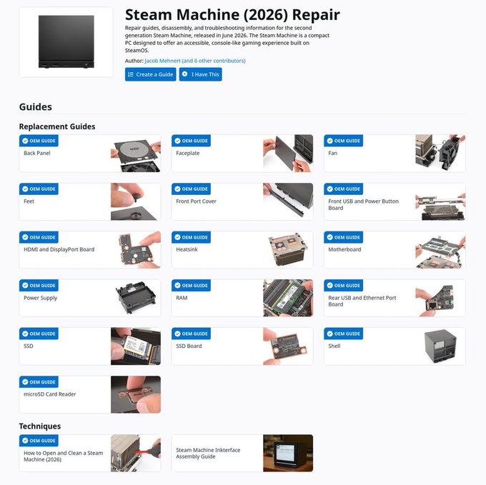 Steam Machine首拆!维修指南全公开 替换零件将上架