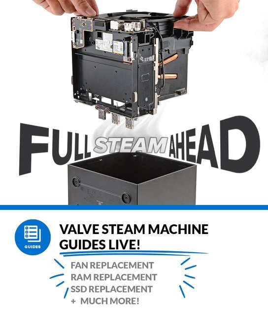 Steam Machine首拆!维修指南全公开 替换零件将上架