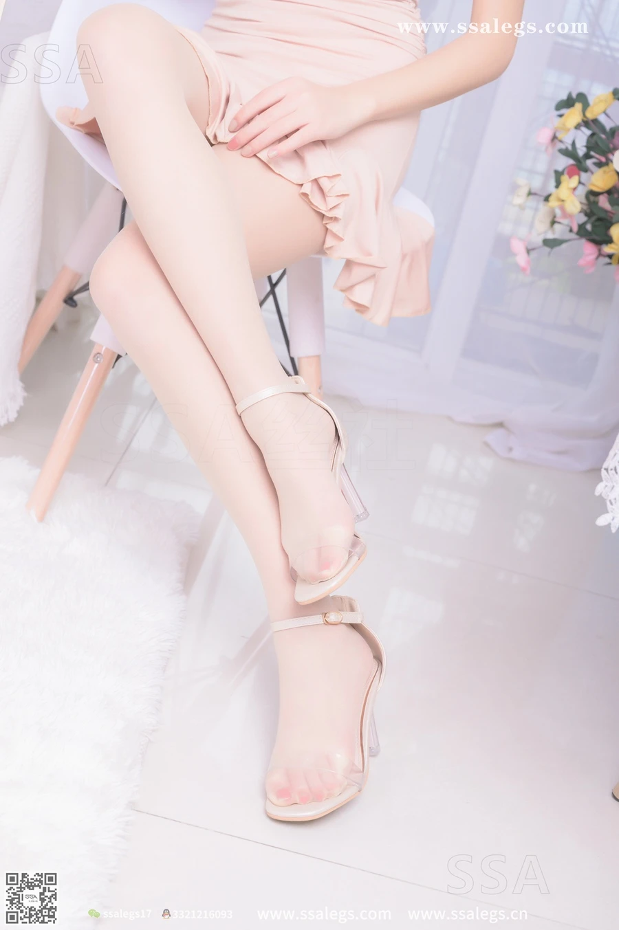 [SSA丝社]超清写真 NO.340 素素画师少女的透明高跟鞋肉丝袜(上) [153P/1.45GB]