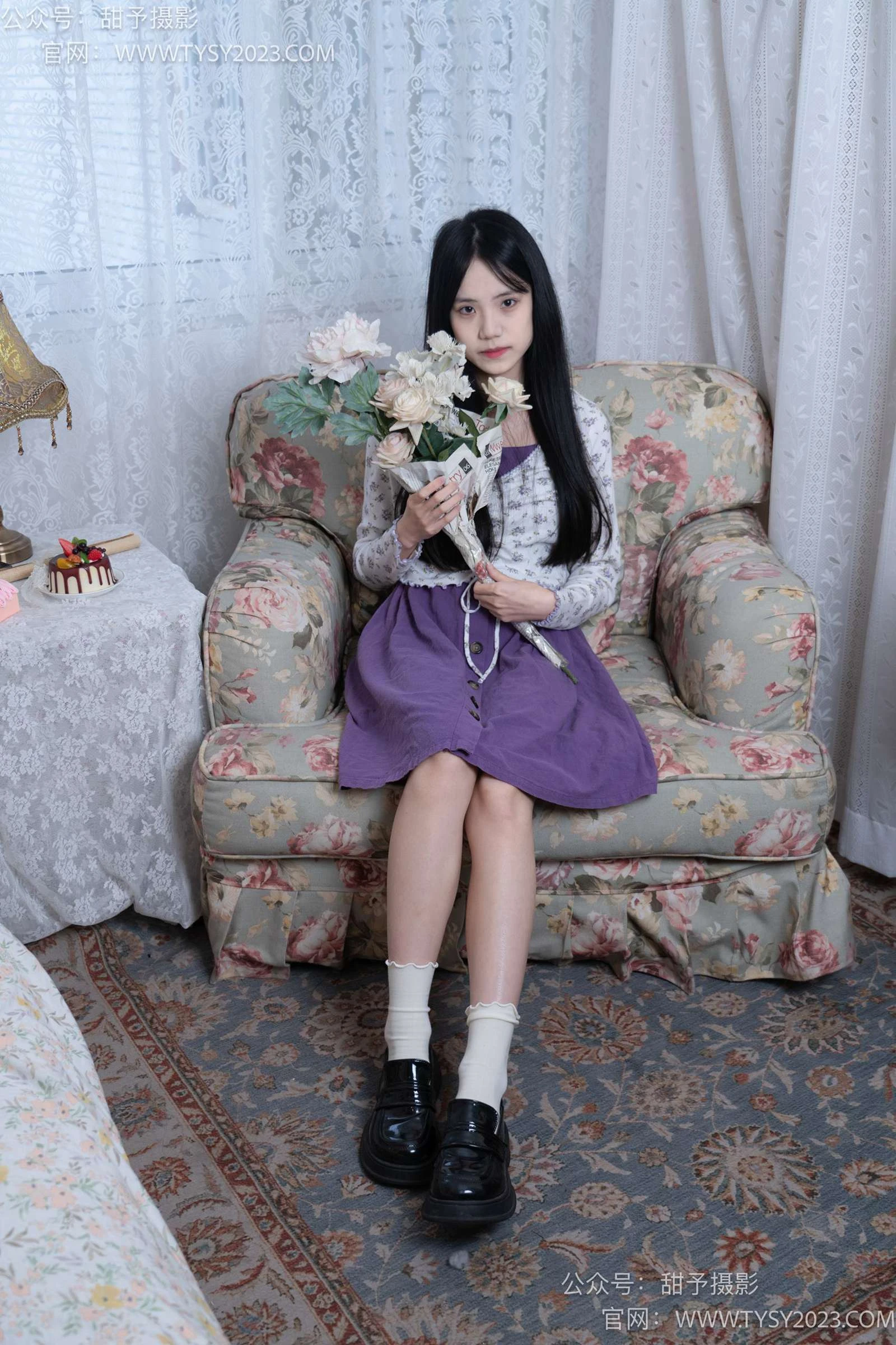 甜予摄影 NO.009 胡桃-皮鞋、白棉袜、裸足[122P/2V/10.1GB]