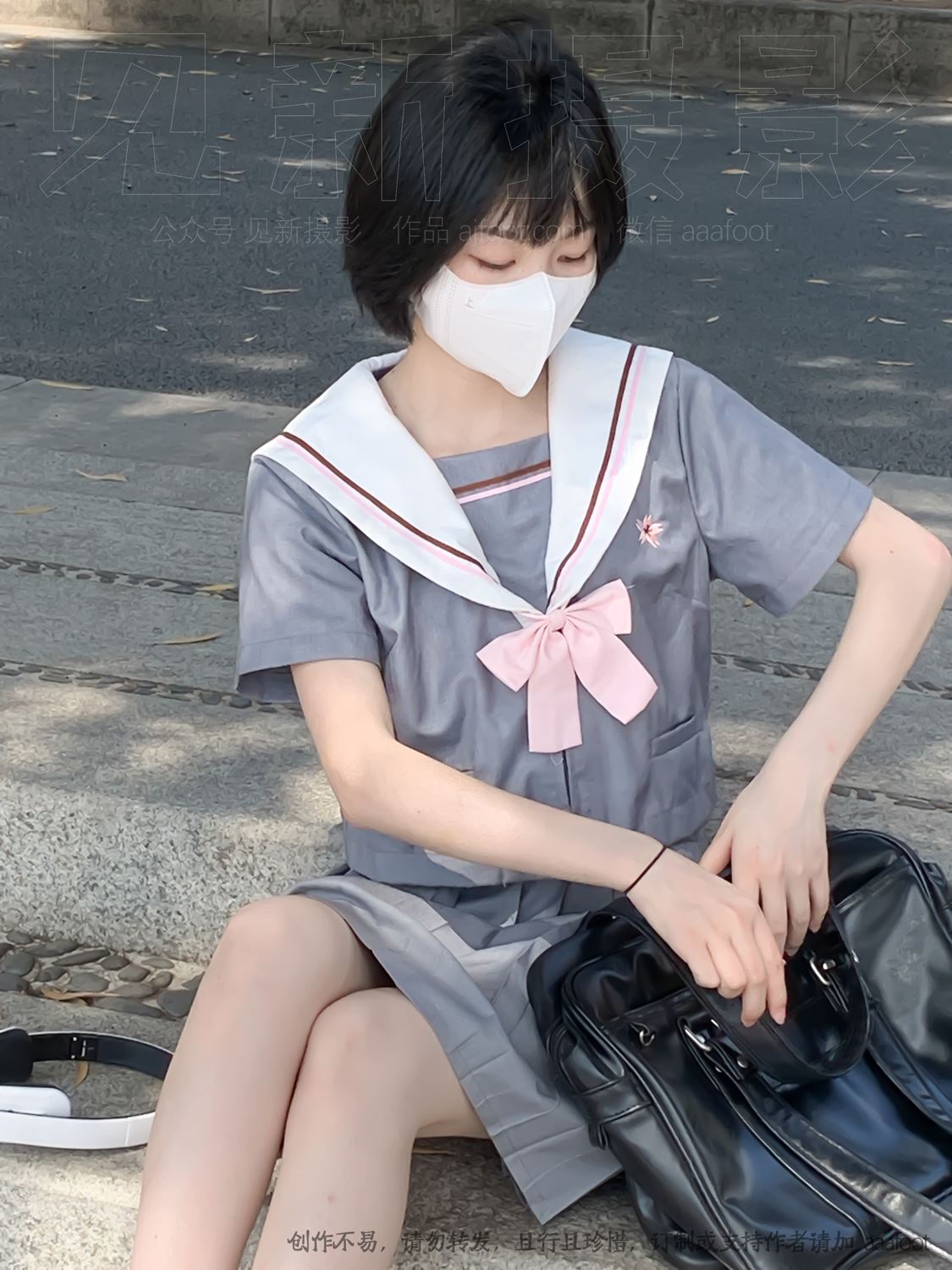 [见新摄影]NO.053 灰色JK 深深进入心中[165P/1V/1.51GB]