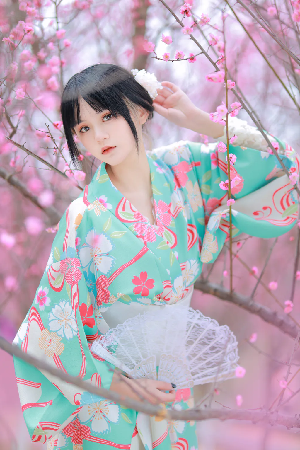 [YITUYU艺图语]2023.04.13 和服樱花 wenyujia [21+1P/232MB]