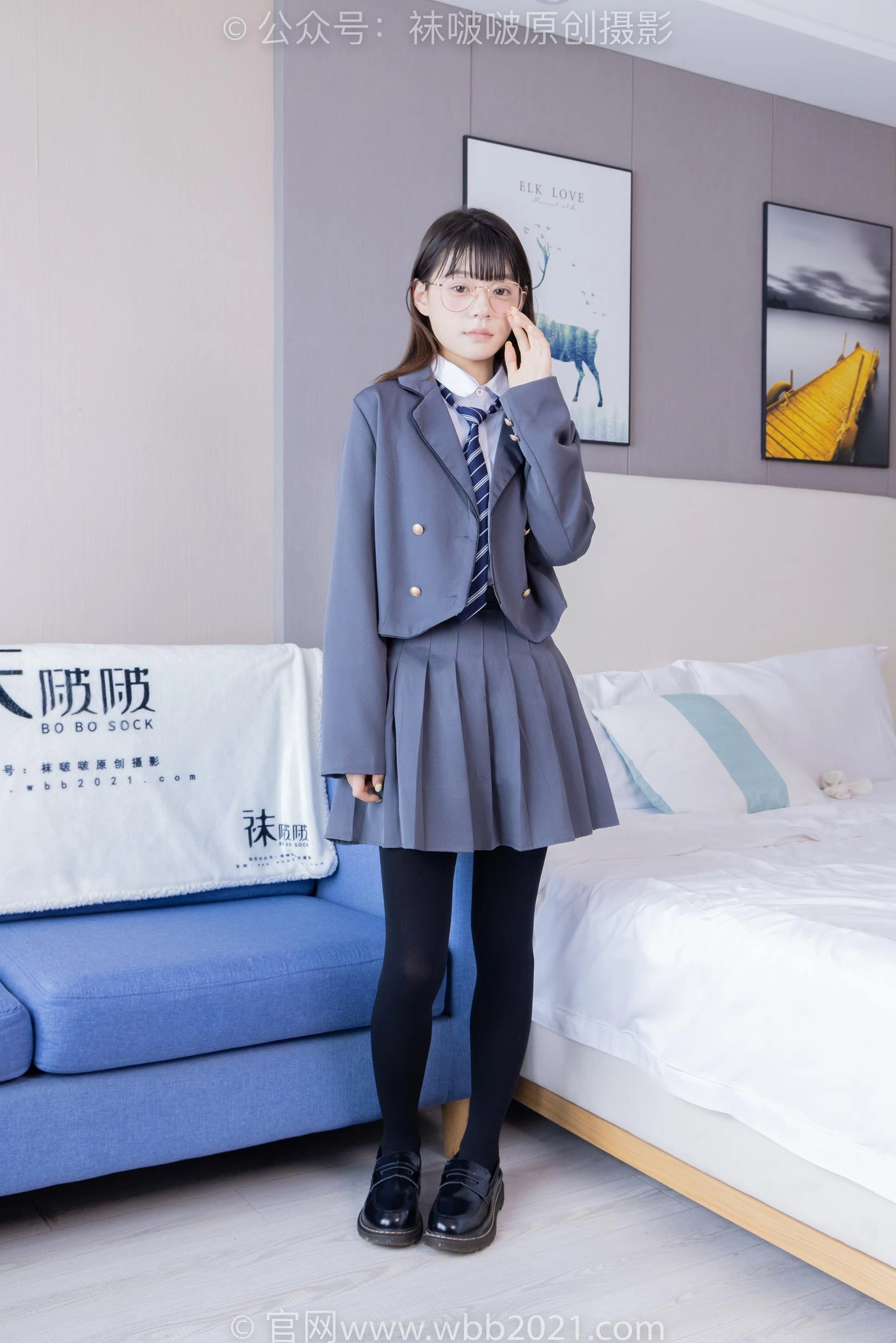 BoBoSocks袜啵啵 NO.402 糯米-皮鞋、厚黑丝、学苑jk[140P/1V/6.29GB]