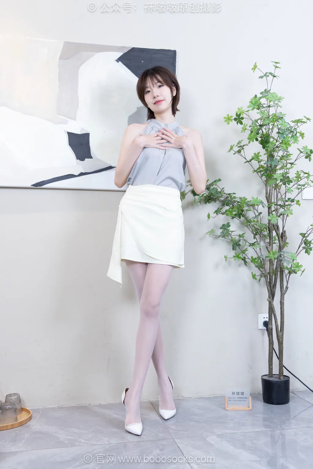 [BoBoSocks袜啵啵]NO.717 小甜豆-高跟鞋、薄白丝[145P/1V/5.21GB]