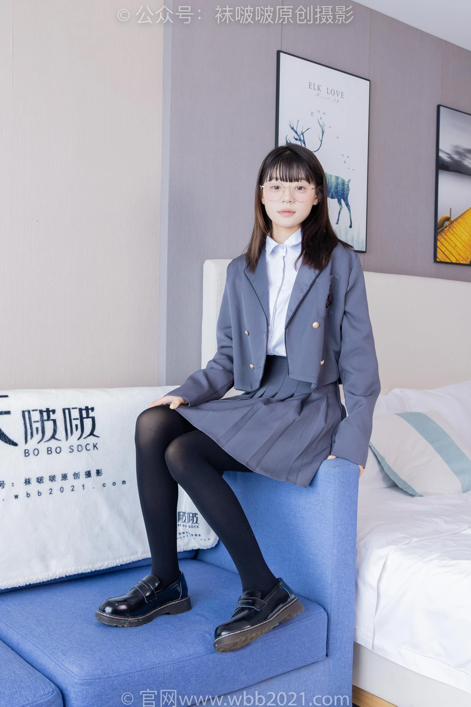 BoBoSocks袜啵啵 NO.402 糯米-皮鞋、厚黑丝、学苑jk[140P/1V/6.29GB]