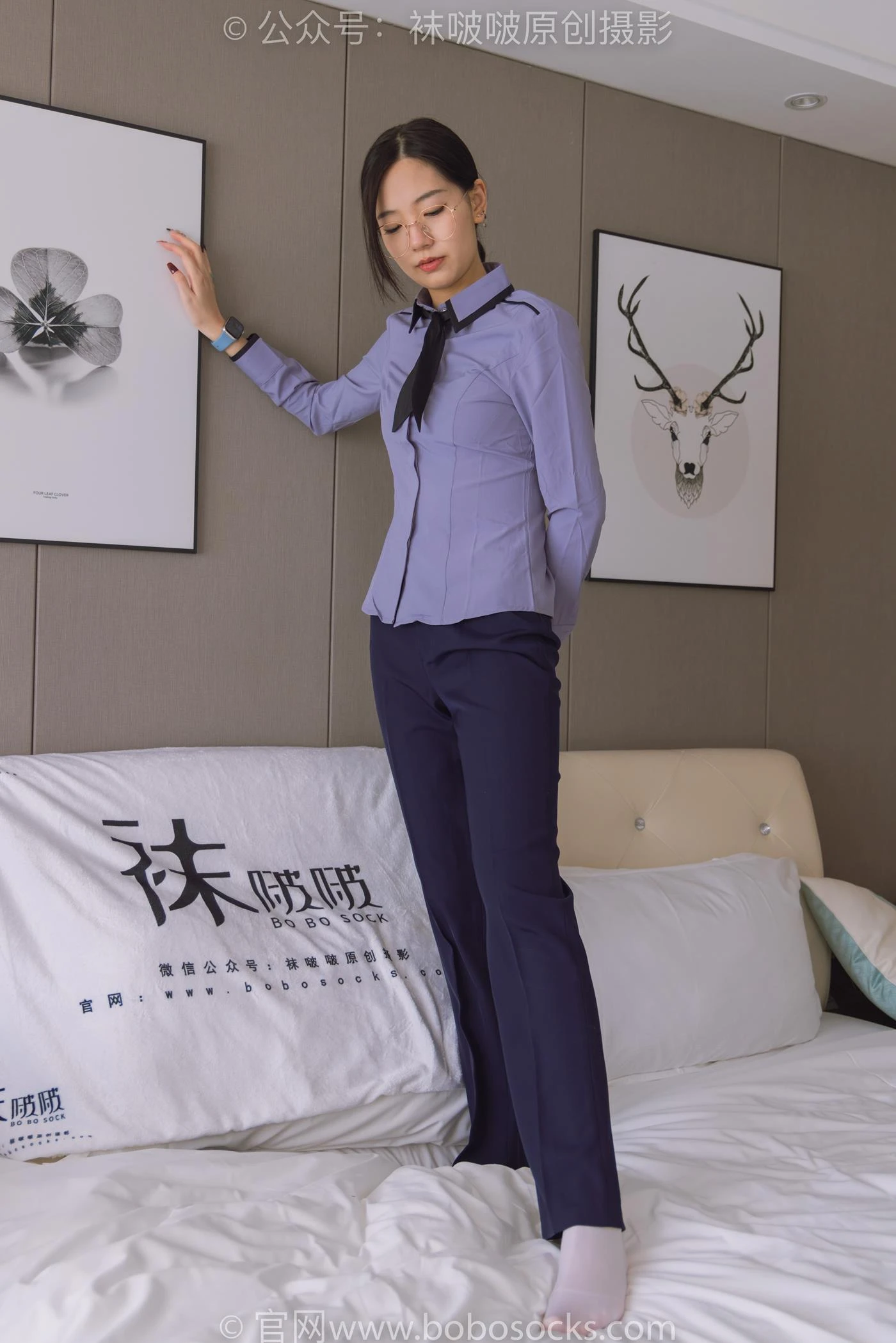 [BoBoSocks袜啵啵]NO.178 小甜豆-高跟鞋、厚白丝、ol风裤里丝[140P/1V/5.77GB]