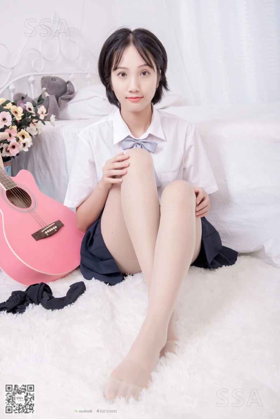 [SSA丝社]超清写真 NO.181 小佩 酒窝少女JK制服肉丝黑袜穿搭示范 [135P/1.44GB]