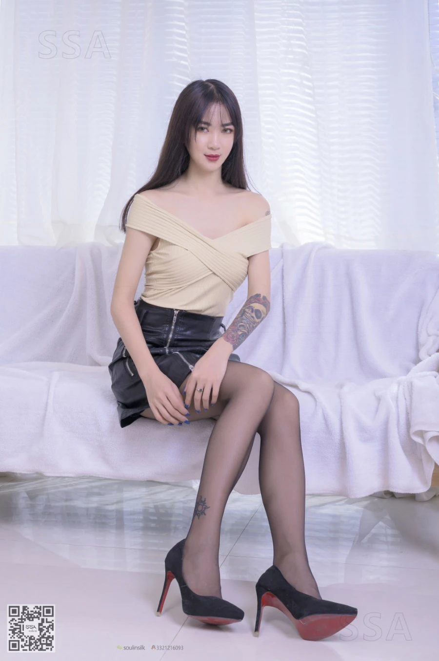 [SSA丝社]超清写真 NO.220 健身教练 淼淼的皮裙遐想 [140P/1.93GB]