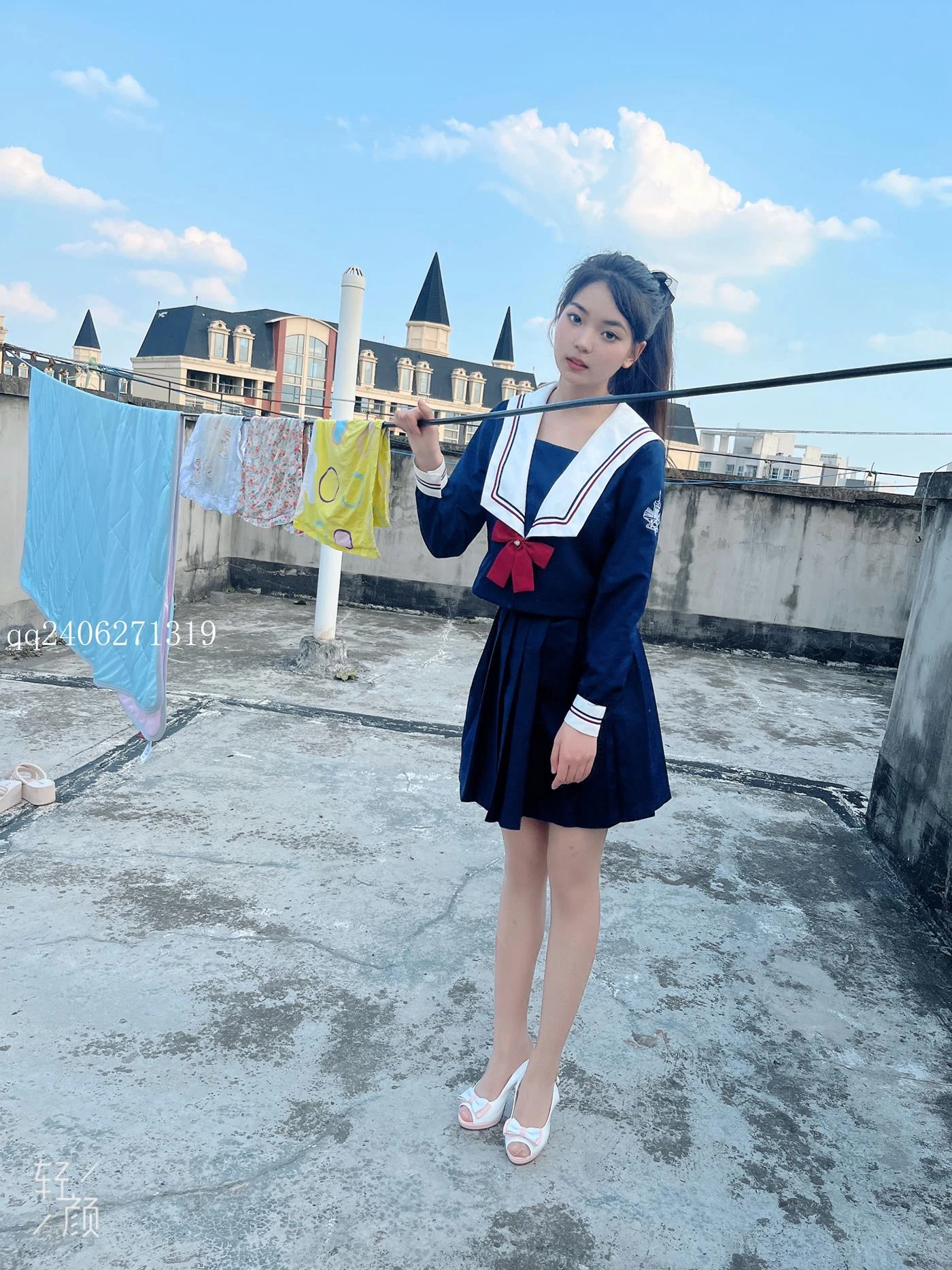 [MSLASS梦丝女神]2022.07.26 JK蓝 张馨[42P/92.5MB]